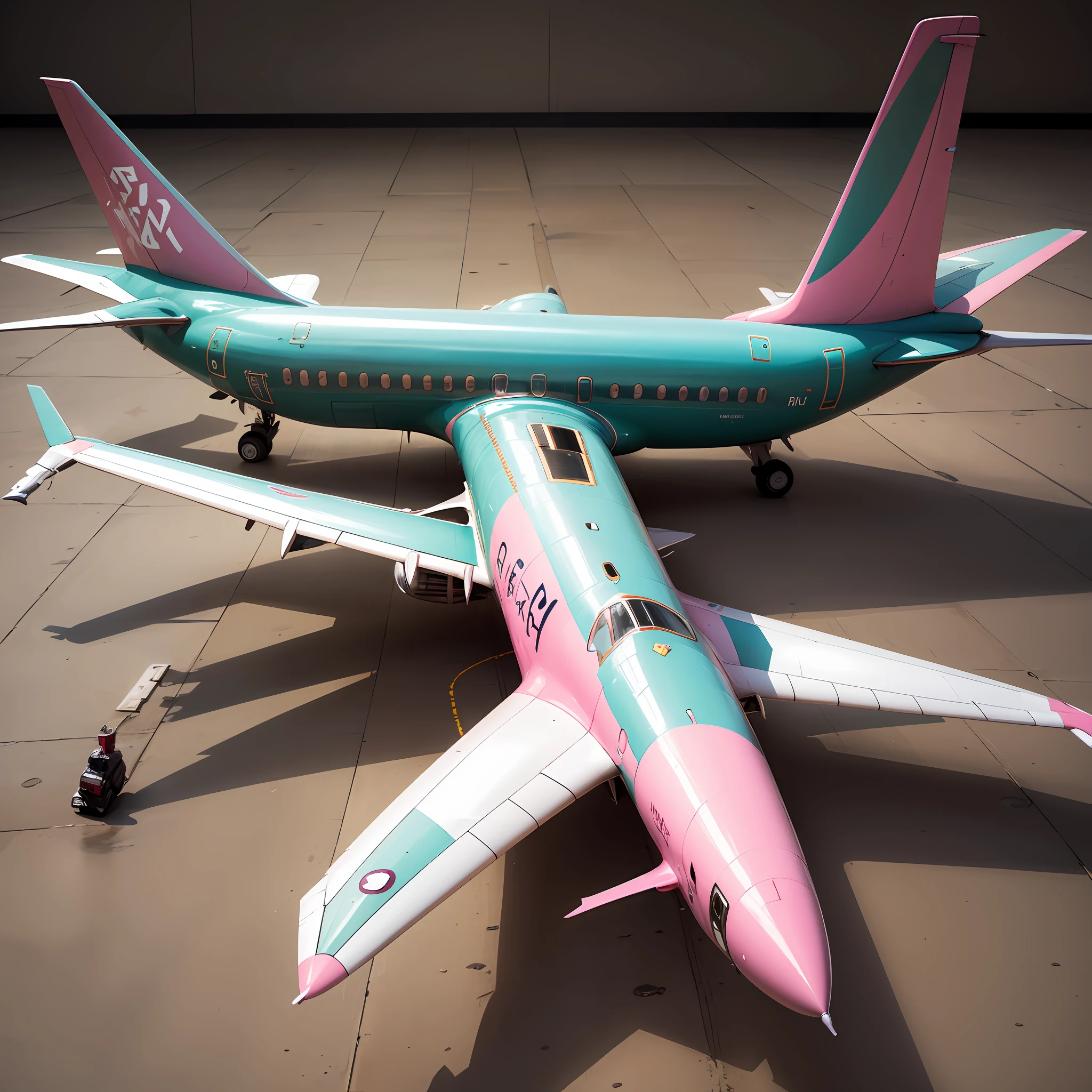 Pink Boeing 737 --auto