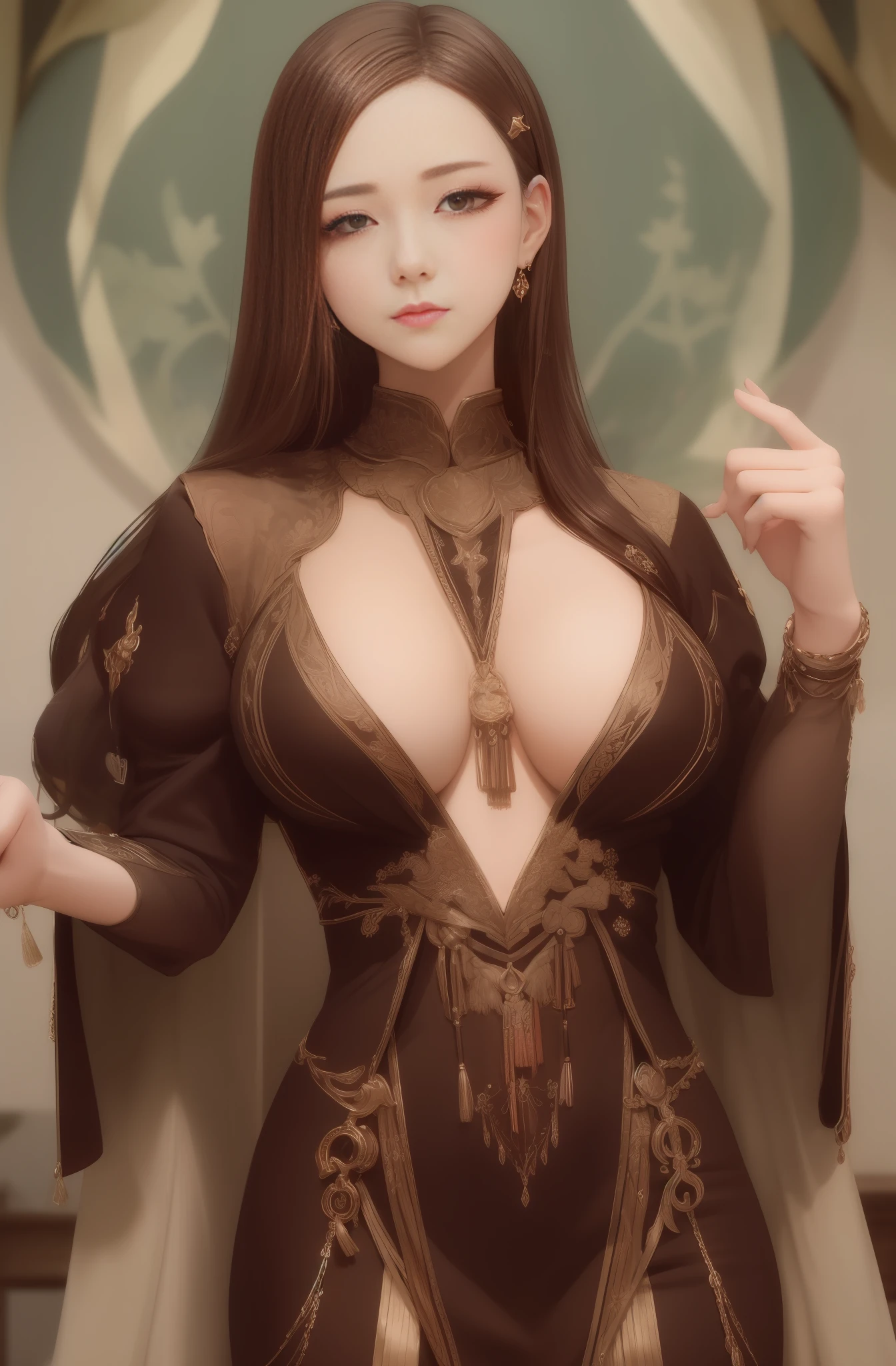 校服，blacksilk，big breasts exposed cleavage，Royal sister，enchanting，Buttock augmentation，