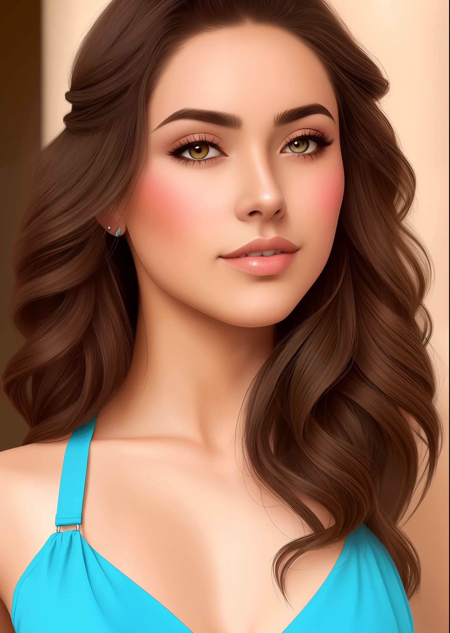 "((obra-prima)), melhor qualidade, ultra-detailed fingerprinting, realistic strokes, High resolution image, dinamic angle, dinamic pose, pele morena,(1 mulher), voluminous braided hair:1.3, Featured bra, beijo profundo, olhos expressivos, penteado moderno, luz suave, sombras perfeitas. "