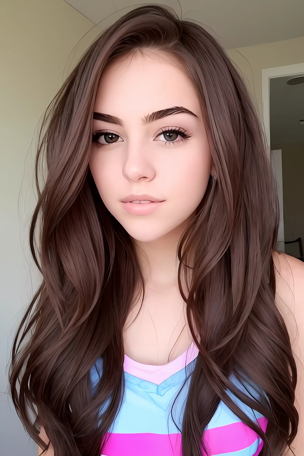 whaite hair，teens girl