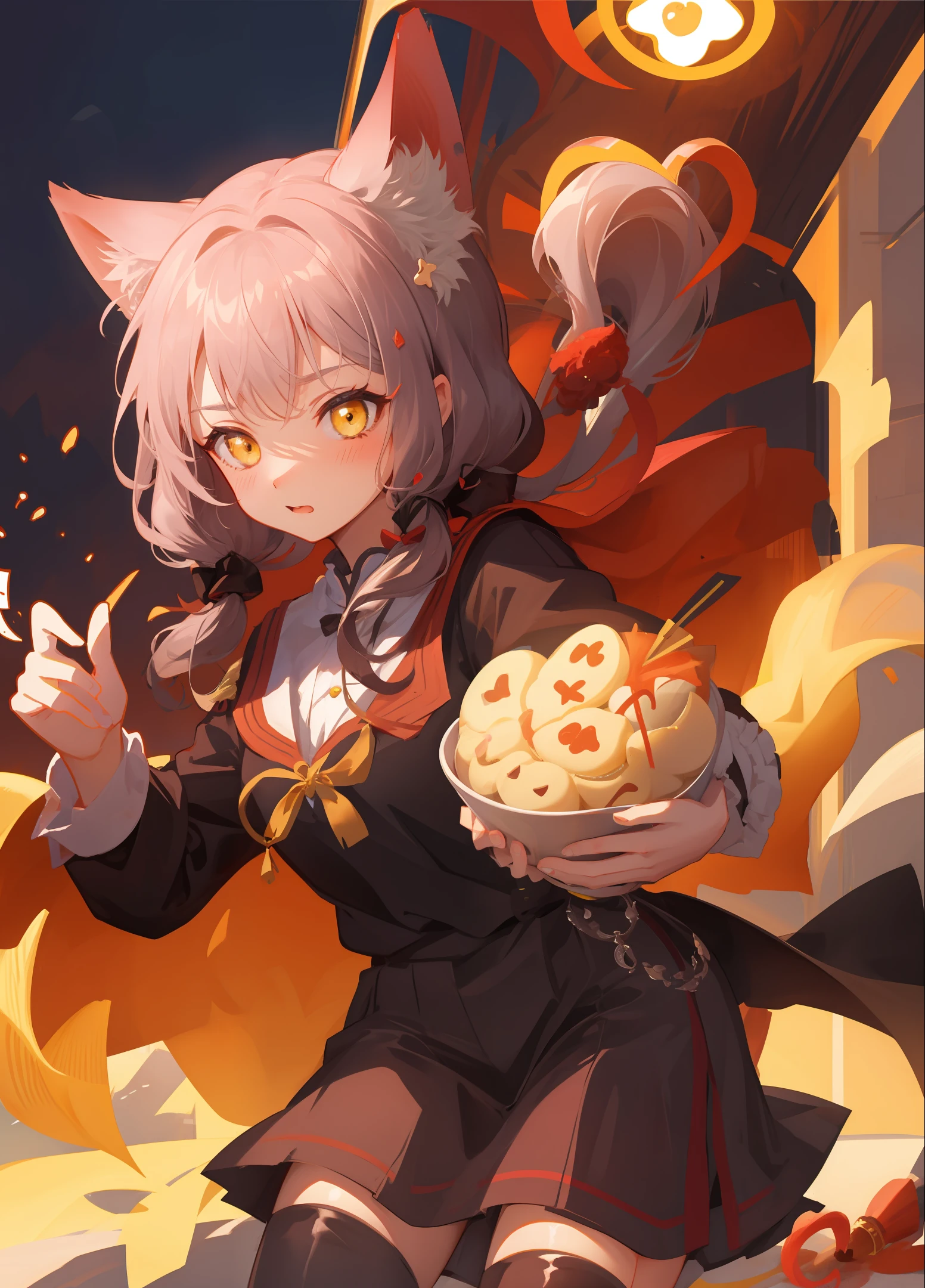 Cute cat cat,Dragon boat festival,rice dumpling,2D lines,Wallpapers