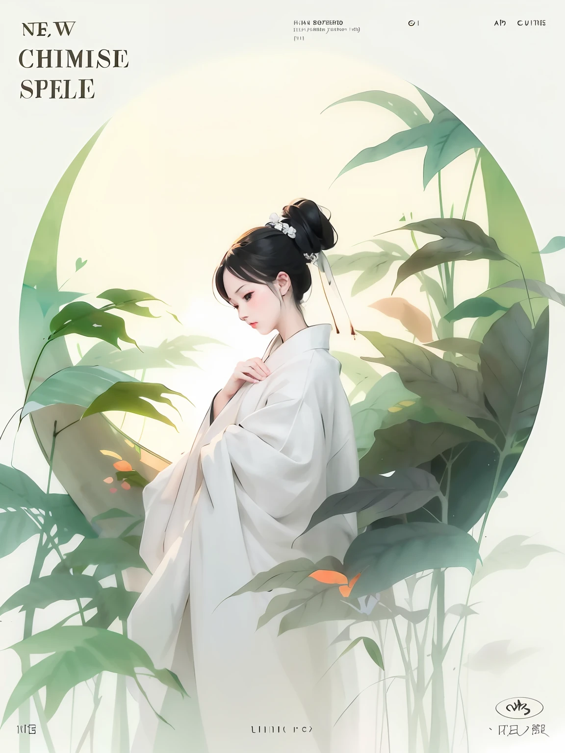 Alphad image of a woman in a white kimono dress, Japanese art style, Guviz-style artwork, Beautiful character painting, A beautiful artwork illustration, Chinese painting style, Beautiful digital illustration, by Yang J, stunning art style, G Liulian art style, digital painting style, Beautiful digital artwork, By Li Song