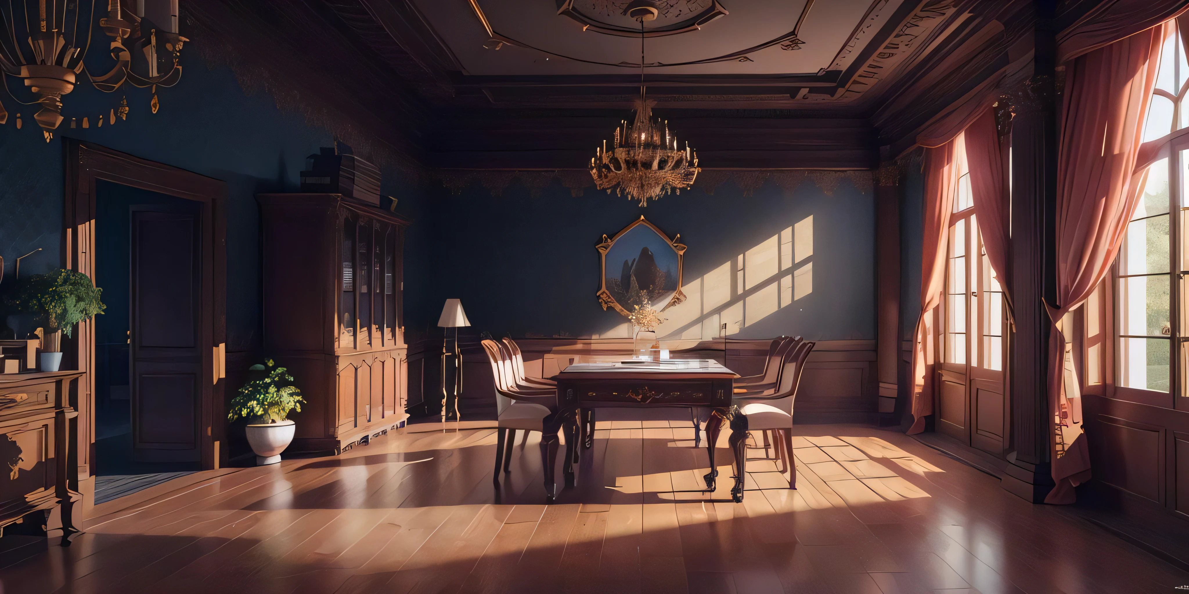 traditional_media, home, no humans, flat illustration, (extremely detailed CG unity 8k wallpaper), (Floratam), Intricate, standing, working environment, trending on CGSociety,