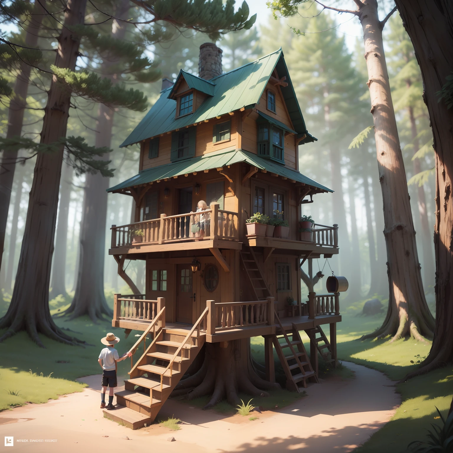 Title: "Unleash Your Creativity: Design Your Dream Tree House!"
Description:
Embark on a thrilling journey of imagination and craftsmanship as we dive into the world of tree house design! Join us as we guide you through the process of creating your very own dream tree house, where every detail is a reflection of your unique style and adventurous spirit.
Thumbnail Design:
The thumbnail should feature an enticing visual that showcases the essence of designing a tree house. Begin with a backdrop of a picturesque forest or woodland scene to capture the sense of adventure and serenity. In the foreground, include a young, enthusiastic designer, approximately 13 years old, surrounded by blueprints, sketching tools, and various design materials. The child should exude excitement and curiosity, gazing at the viewer with a sense of wonder.
For text elements:
1. Use a bold and playful font for the title, "Unleash Your Creativity: Design Your Dream Tree House!" Place it at the top of the thumbnail, spanning the width, using colors that contrast with the background to grab attention.
2. Add a subheading below the title, using a clean and legible font, to provide additional context and generate interest. For example, "A Step-by-Step Guide to Crafting the Perfect Tree House."
3. Incorporate a call-to-action phrase at the bottom of the thumbnail, using contrasting colors to make it stand out. For instance, "Start Designing Now and Bring Your Imagination to Life!"
Color Palette:
Use a vibrant and playful color palette to evoke creativity and a sense of adventure. Consider using shades of green for the forest background, complemented by pops of warm and inviting colors for the design elements. Additionally, utilize contrasting colors for the text to make it easily readable.
Overall Style:
Create a visually engaging thumbnail by combining realistic or illustrated elements of the young designer, blueprints, and design tools. Balance the composition and strategically place the elem