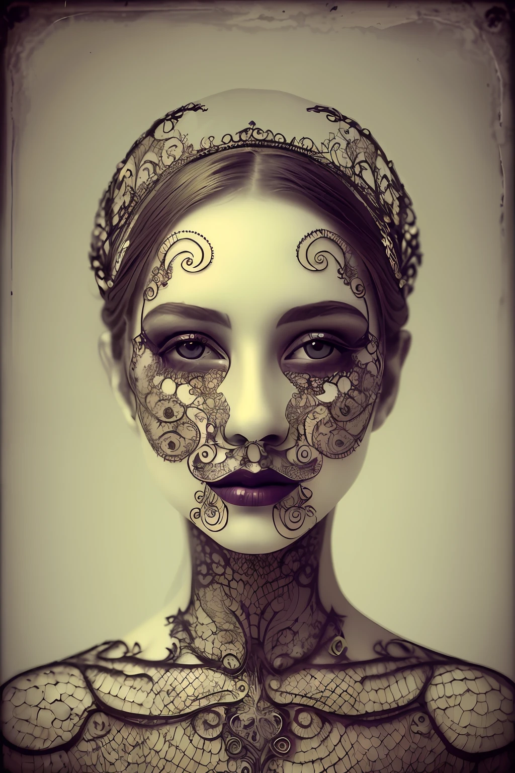 Beautuful Women,decompose,filigree,no clothes are worn