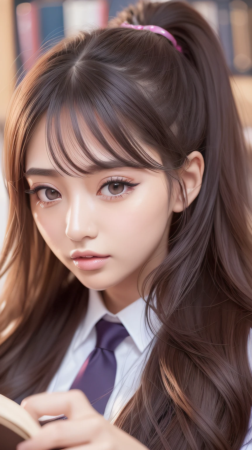 japanes、hi-school girl、校服、School、夏天、eye glasses