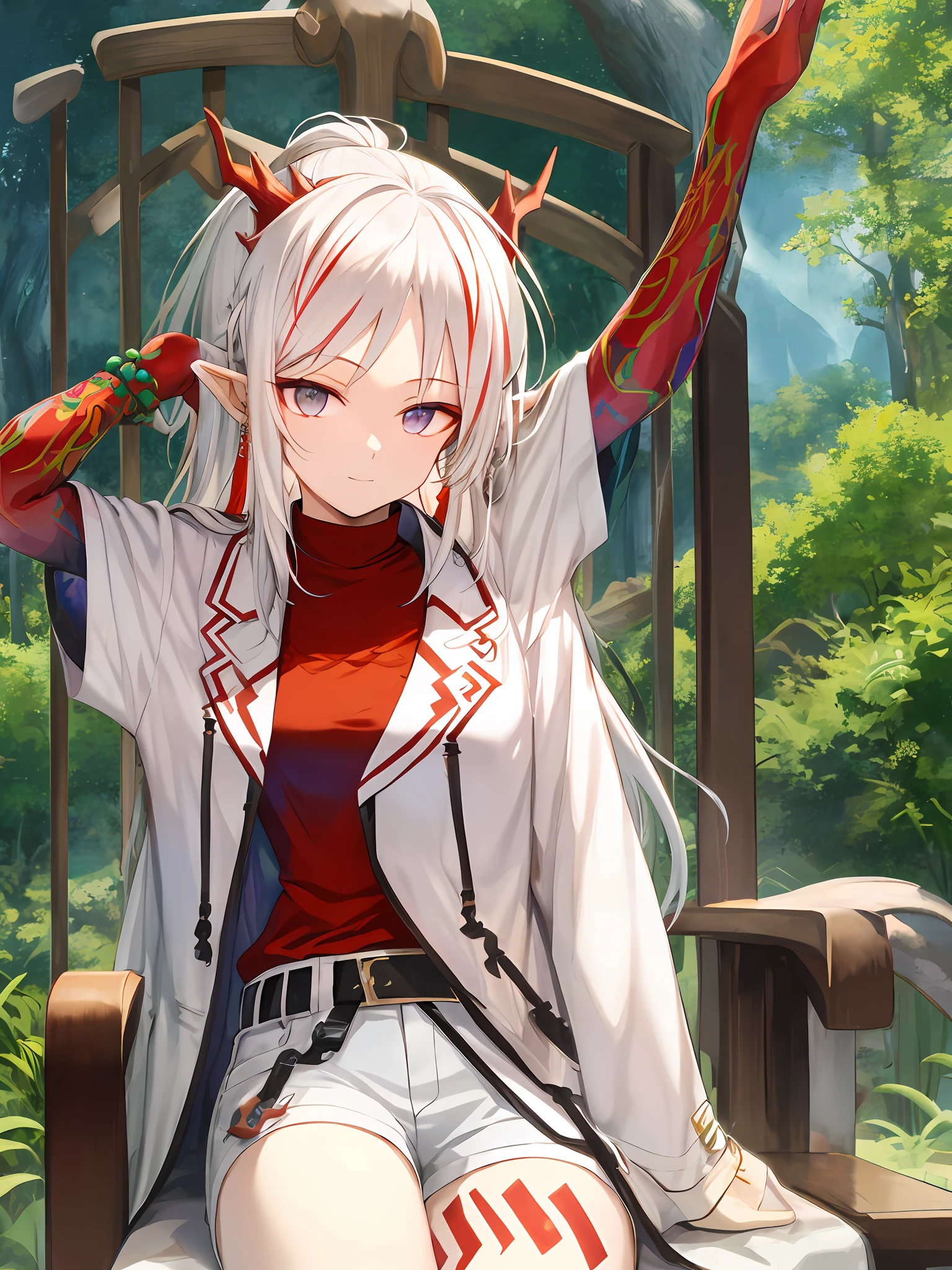 Kizi,White hair,White eyes,adolable,Need,tmasterpiece