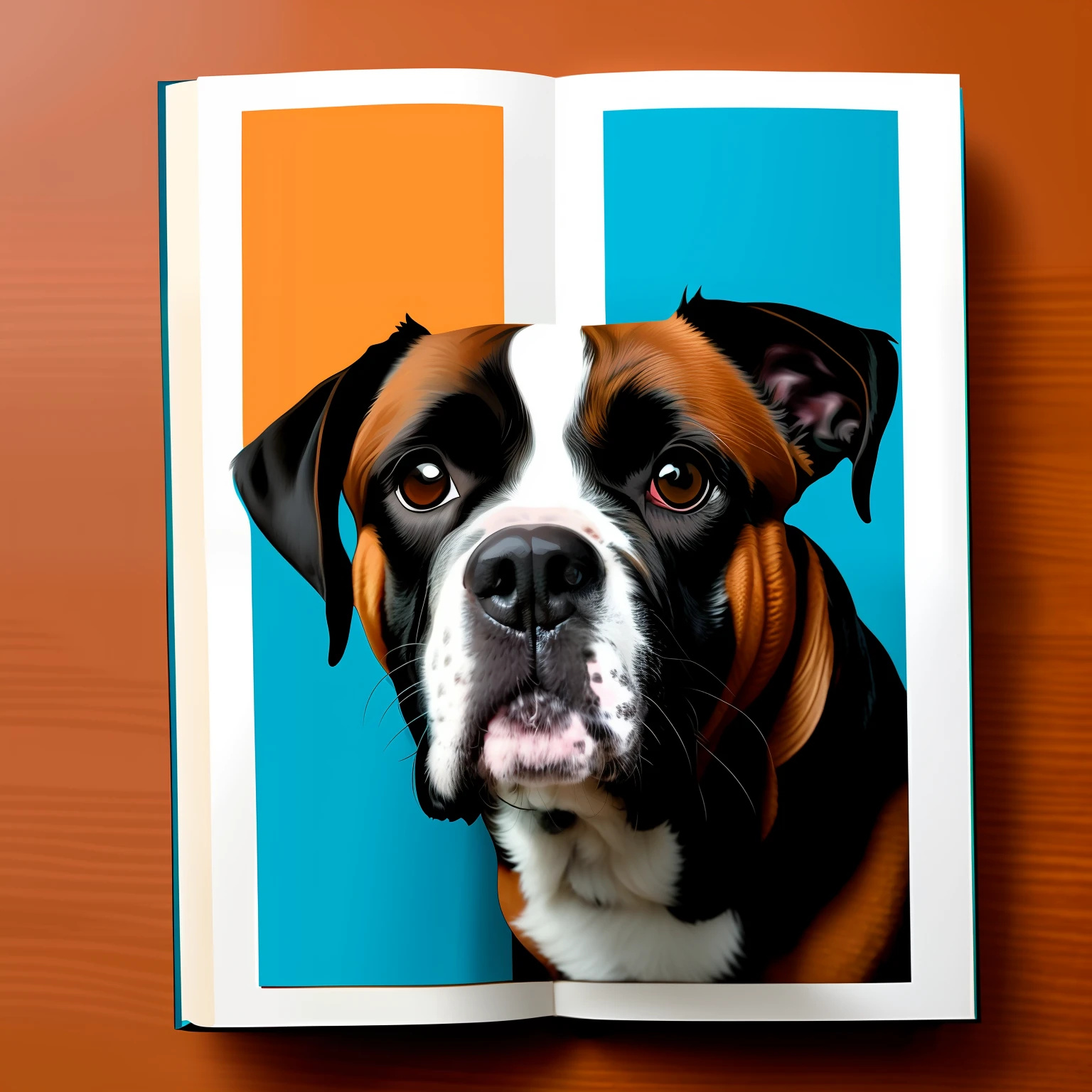 Create a book cover for how your dog