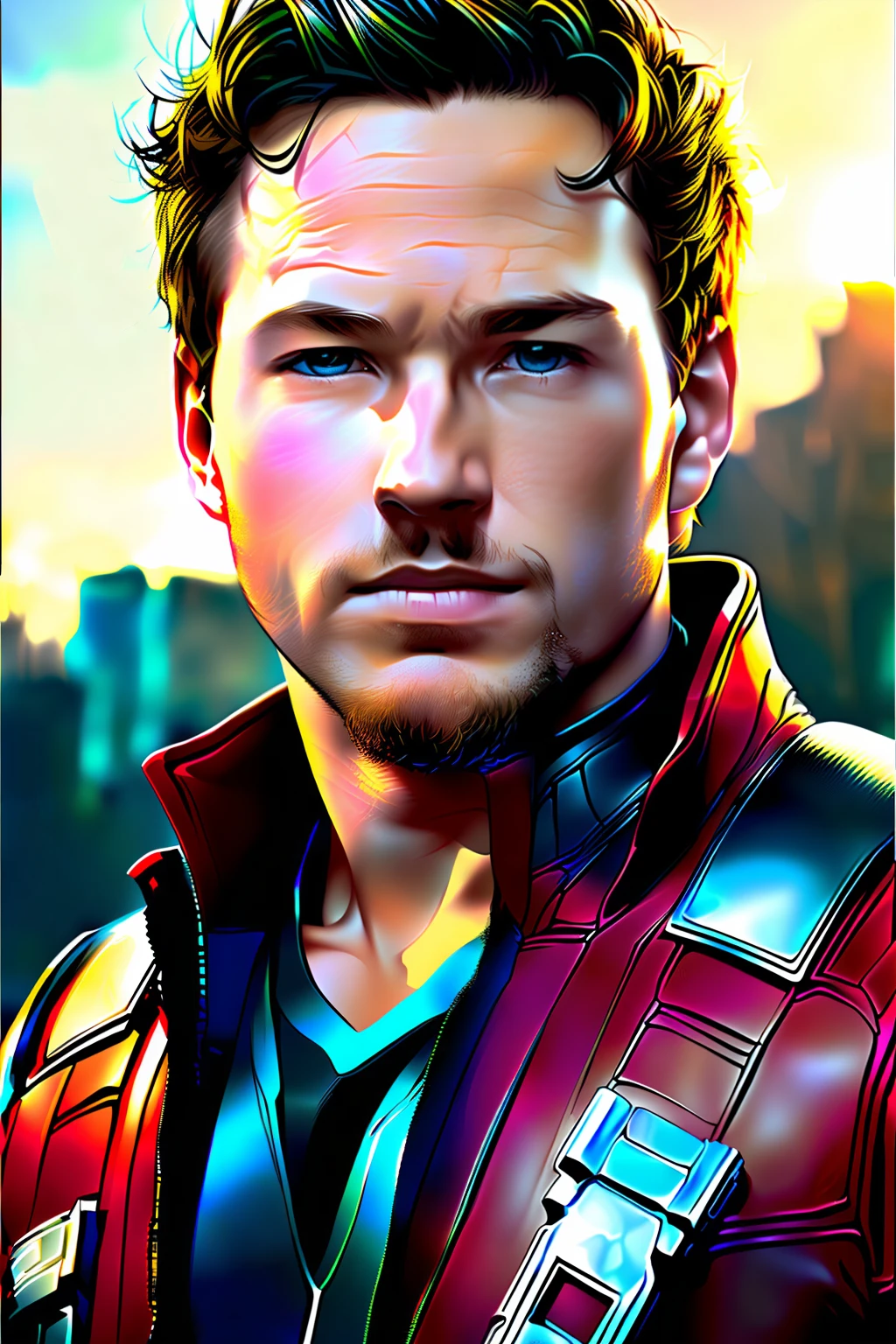 Iron Man's head,Thor's body,Spider-Man's legs。