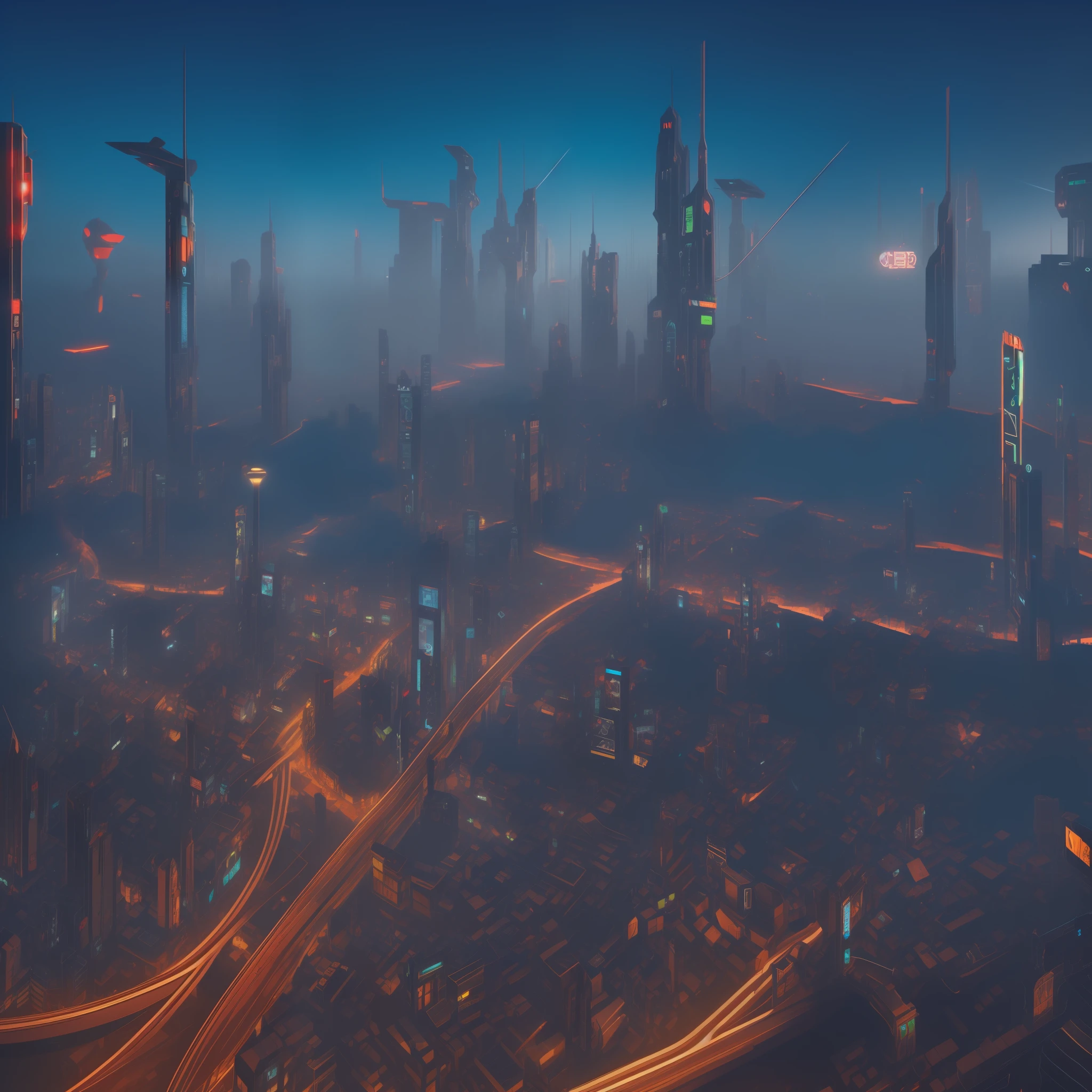 cyber punk city,Full of technology,Handsome,Night,8K,Full of details,Ray traching,Extreme light and shadow,Realiy