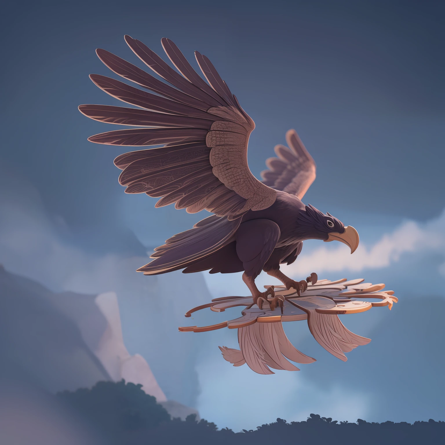 cawing ravens,with her wings spread wide,Overlooking,tmasterpiece,k hd,4K