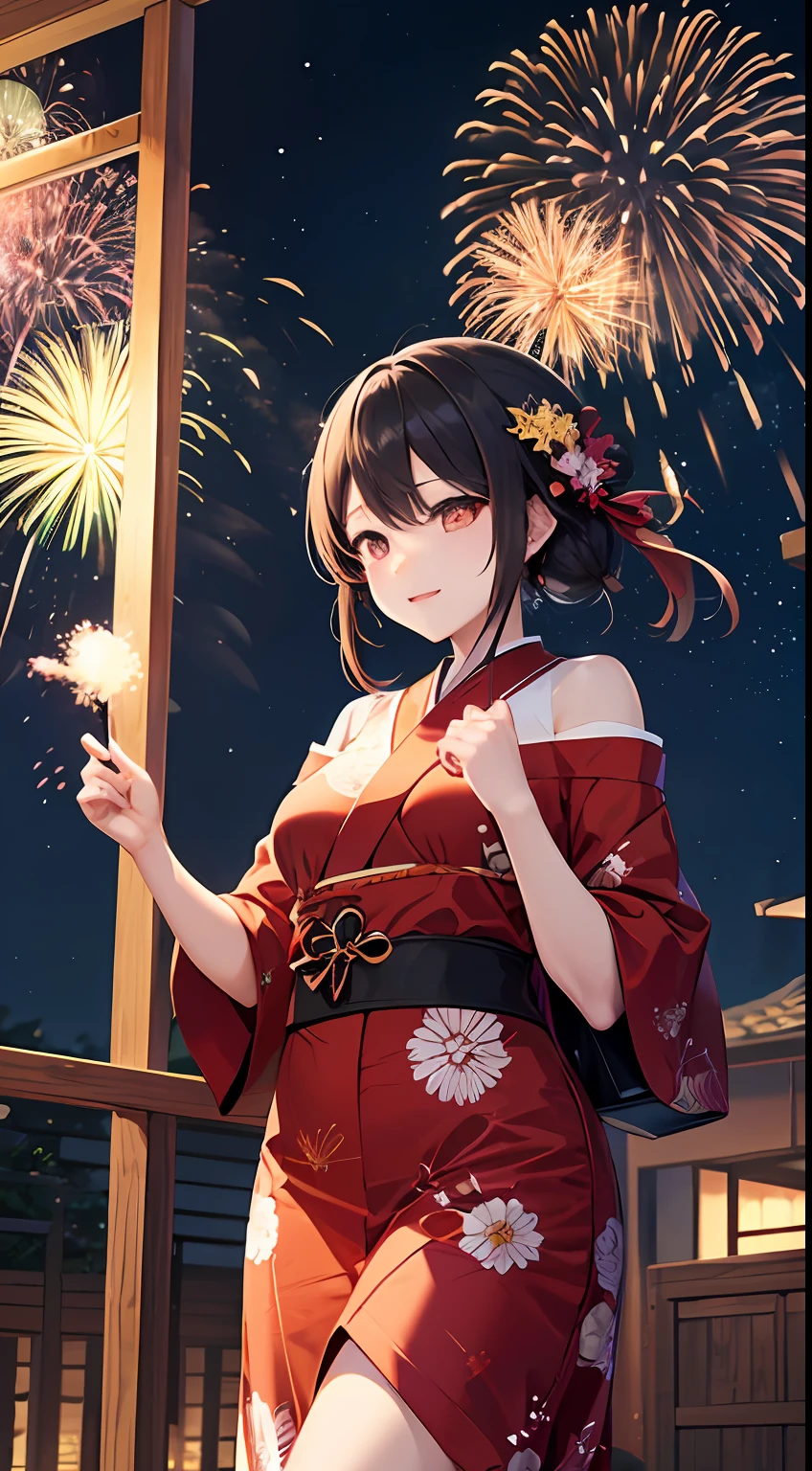 夏天,Brilliant fireworks,natta,evening breeze,Don't be characterized --auto