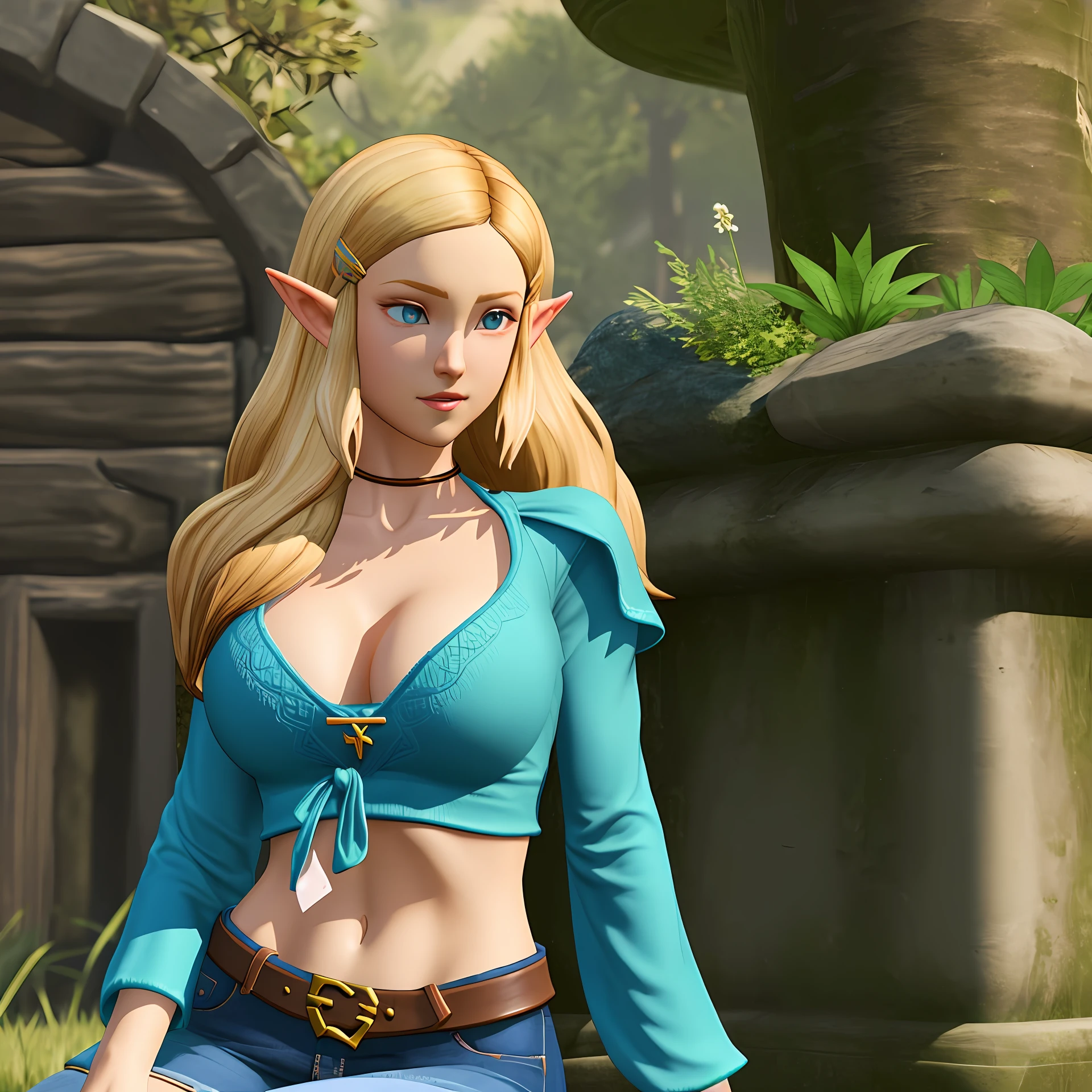 zelda,Bigchest,blond hairbl,Realiy