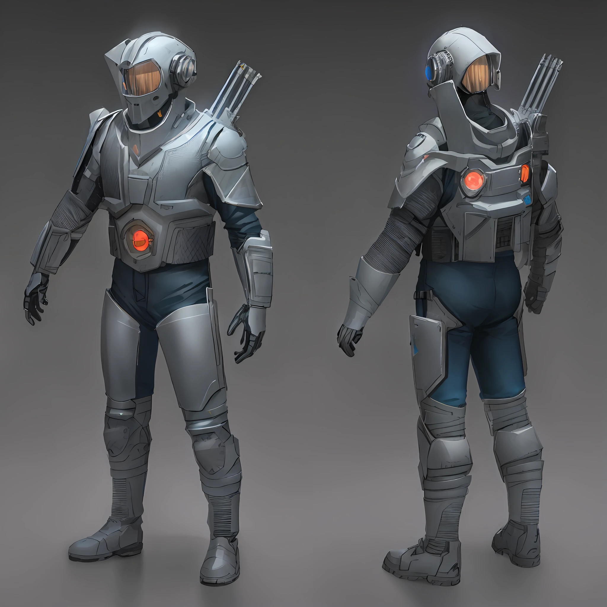 Detailed photo of standing cyberpunk man wearing white glossy plastic scifi armor, hard surface, HDRI lighting, Raytracing rendering, NVIDIA RTX, Super-Res, unreal 5, Subsurface Scattering, PBR Texturing, Post processing, anisotropic filtering, depth of field Field, Maximum Clarity and Sharpness, Multilayer Textures, Diffusion and Roughness Maps, Surface Shading, Precise Material Light-Sharp Interaction Simulation, Perfect Proportions, Arnold Render, Two-Tone Lighting, Wide Aperture, High ISO, White Balance , rule of thirds, RAW 8K, high exposure, Beresin Style Michael Weisheim Art Station --auto