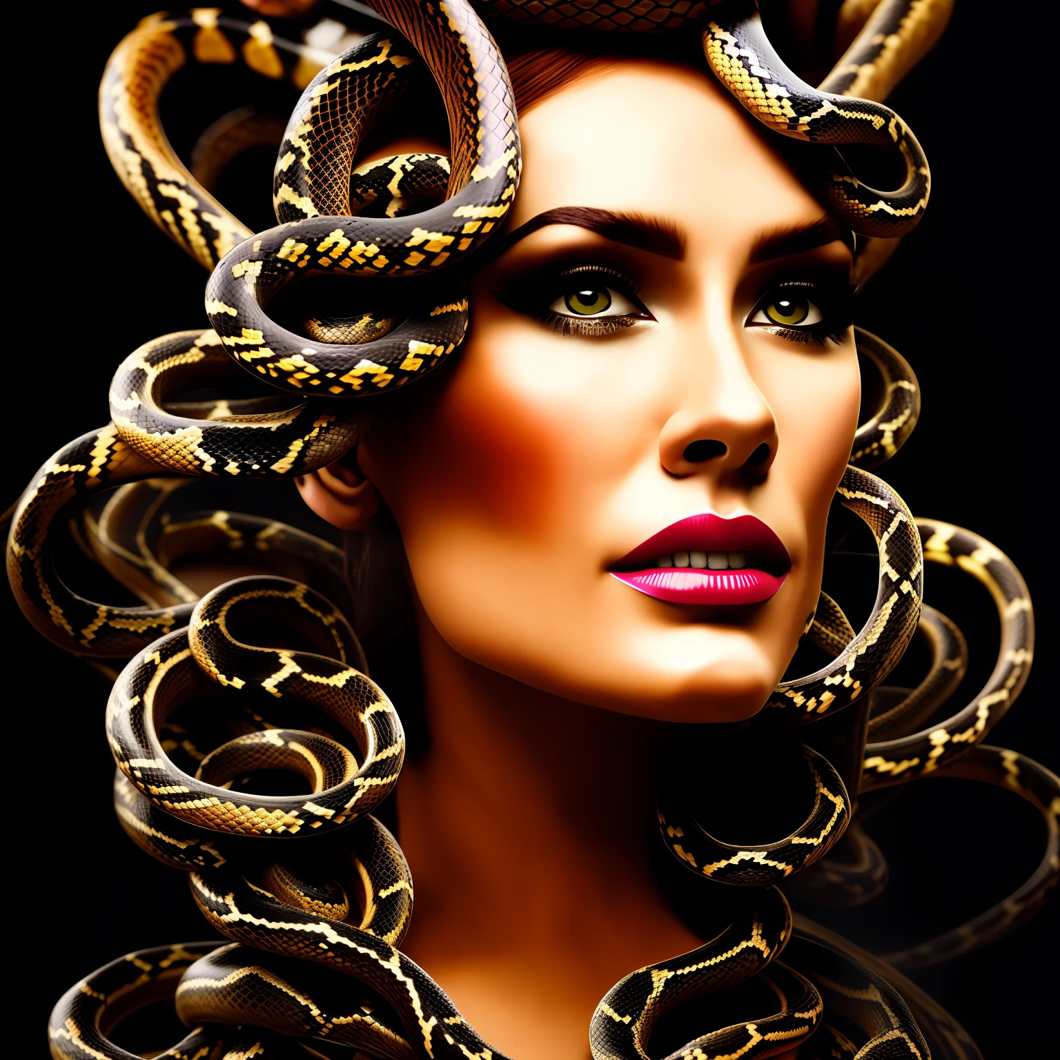 Medusa snake woman,Sexy actress