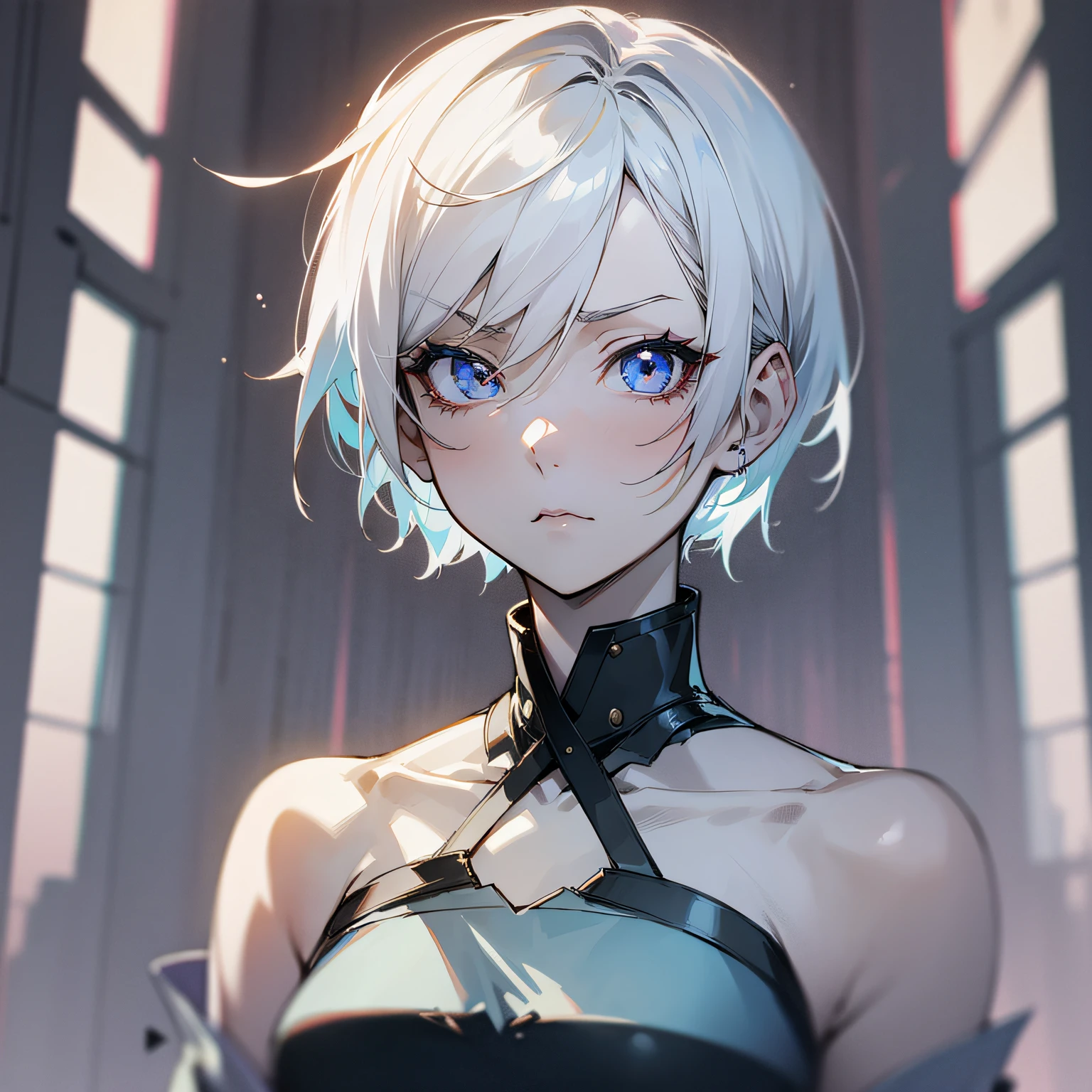 nakeness,s girl,short detailed hair --auto