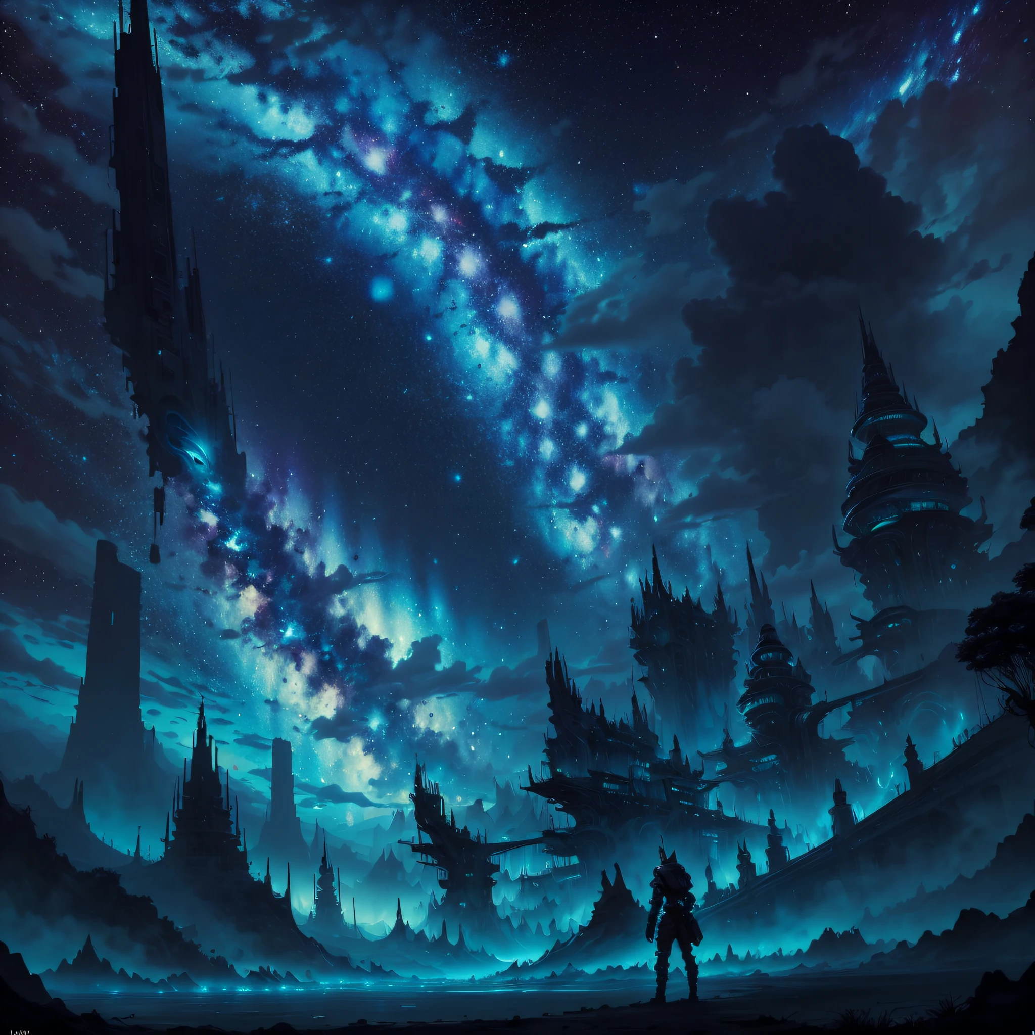 Scenery Villain Milky Way Starlight --auto