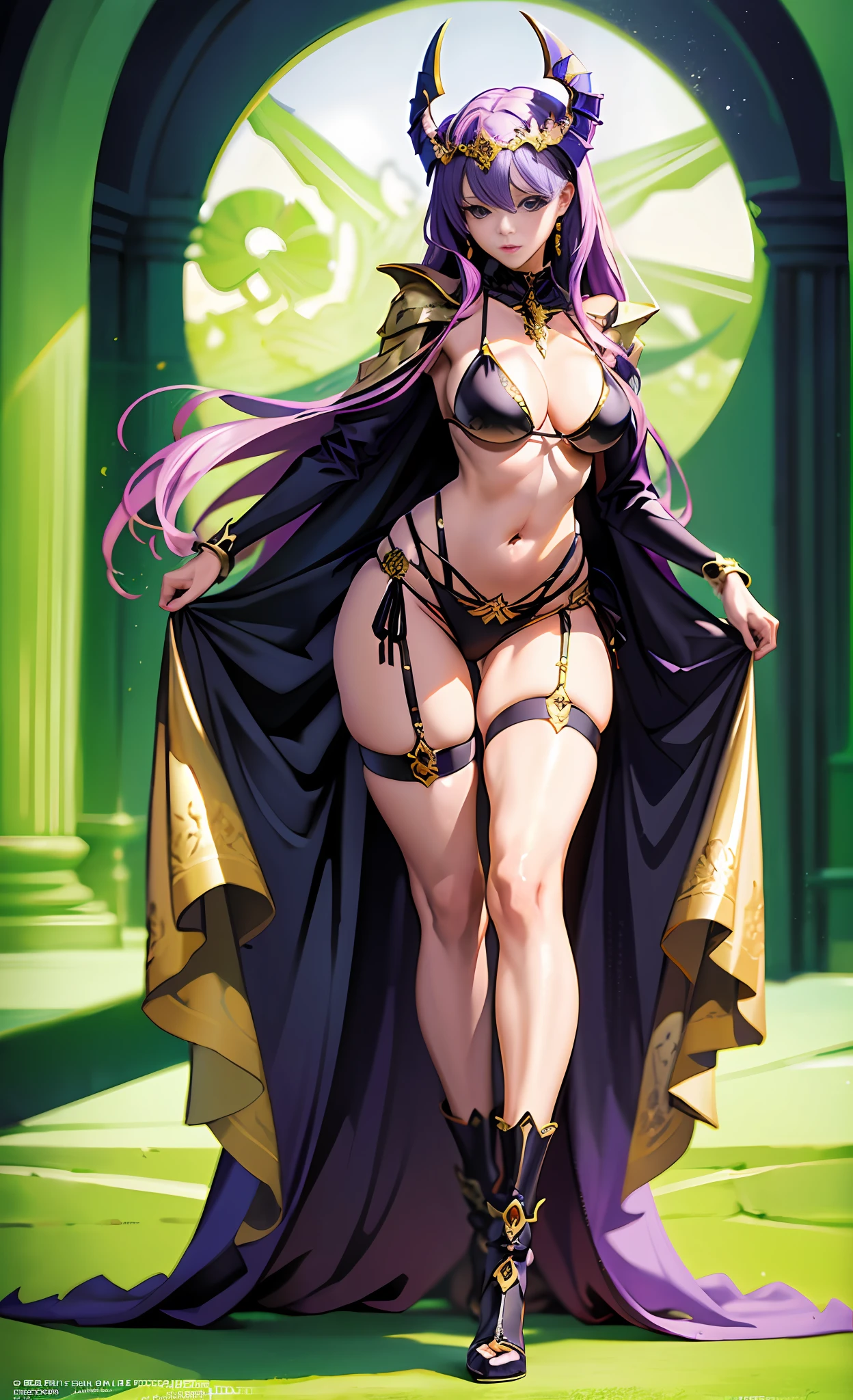 Top anime art- mature women in sexy bikinis,fully body pose,Long hair and white cape,goddes,Full body like,Sexy all over,Extremely sexy,Extremely high detail throughout the body,Super detailed fantasy characters, CGI anime fantasy artwork,Master Anime Character Art 8 K,Beautiful anime drawing,((beautiful fantasy empress)),Beautiful and elegant Terran goddess,Extremely detailed artistic germ,Fantasy art style,long leges,Sexy expression