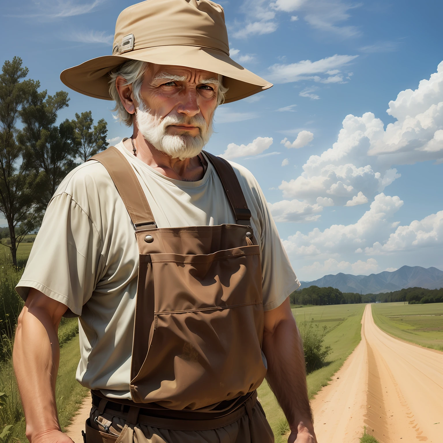 Middle age,male people,Field labor --auto