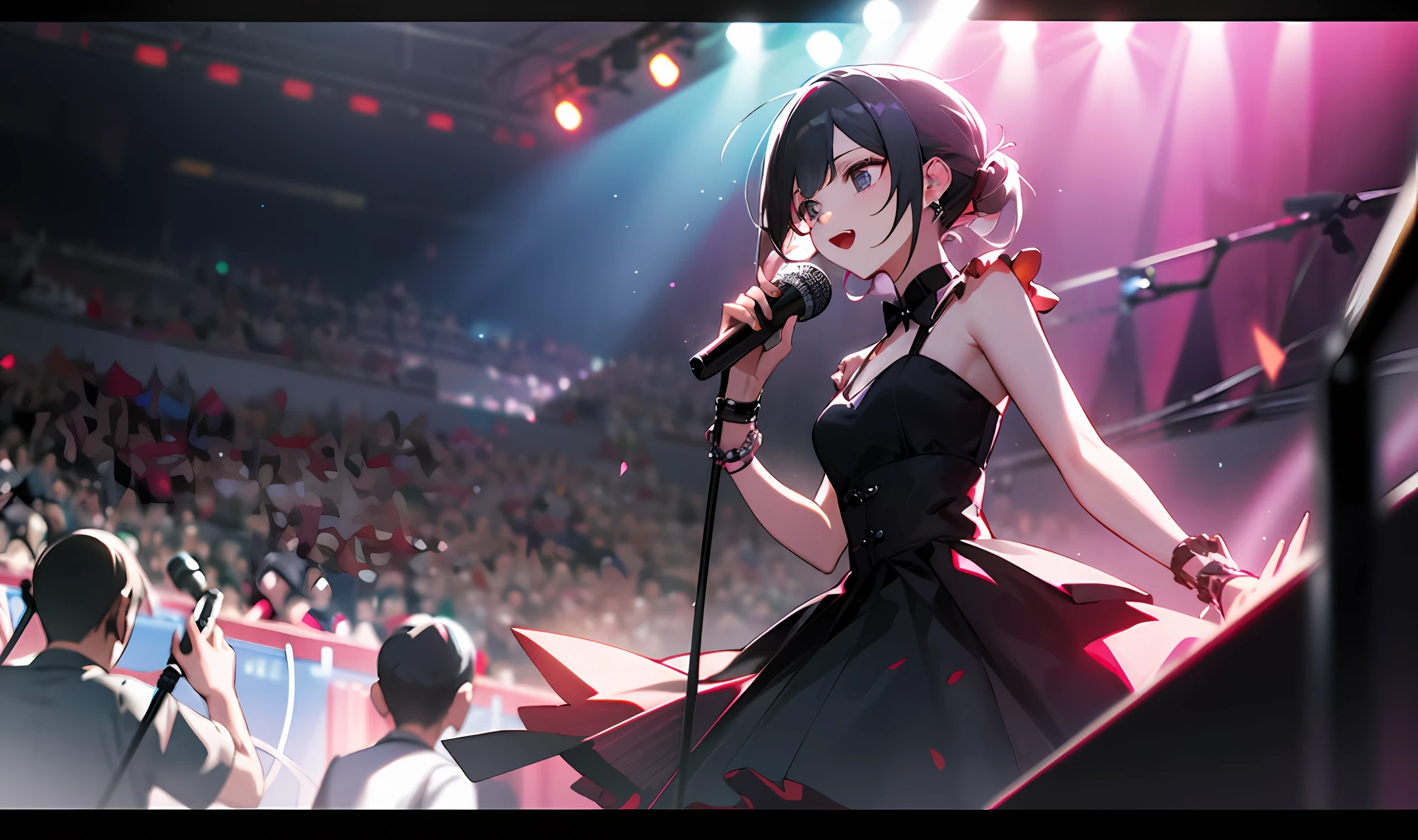I want to generate a photo of Miss Heed's concert