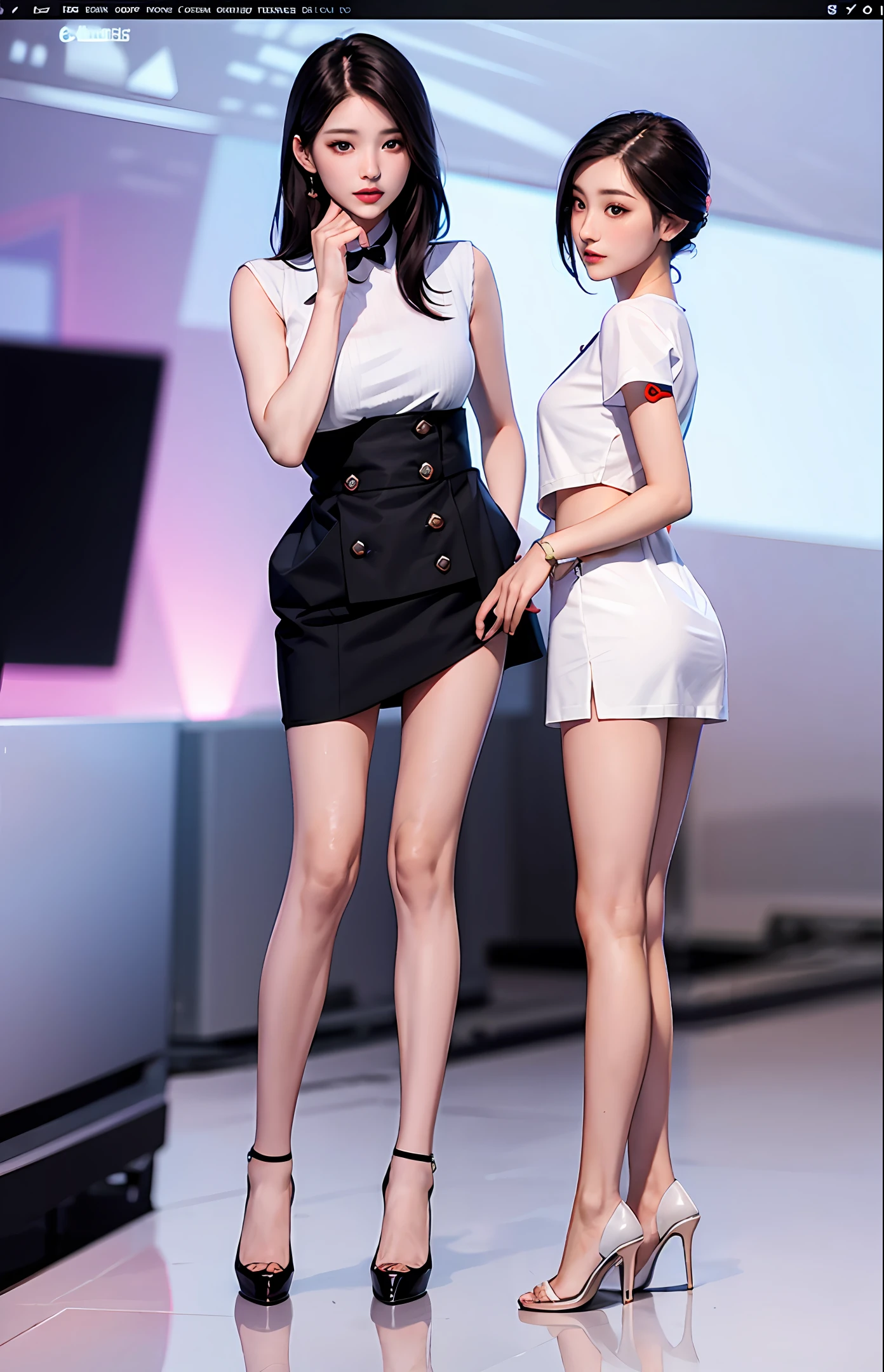 HD rendering beauty dew point full body