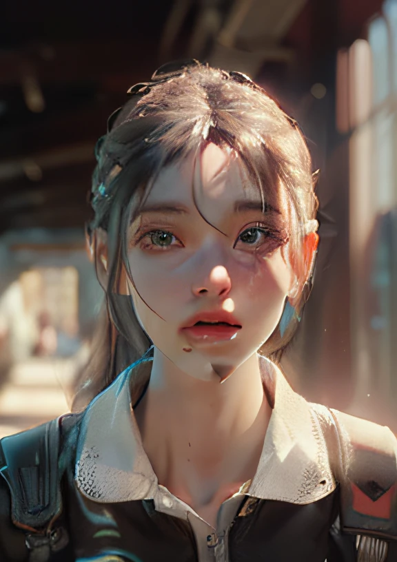 ((Best quality)), ((masterpiece)), (detailed:1.4), 3D, an image of a beautiful cyberpunk female,HDR (High Dynamic Range),Ray Tracing,NVIDIA RTX,Super-Resolution,Unreal 5,Subsurface scattering,PBR Texturing,Post-processing,Anisotropic Filtering,Depth-of-field,Maximum clarity and sharpness,Multi-layered textures,Albedo and Specular maps,Surface shading,Accurate simulation of light-material interaction,Perfect proportions,Octane Render,Two-tone lighting,Wide aperture,Low ISO,White balance,Rule of thirds,8K RAW,