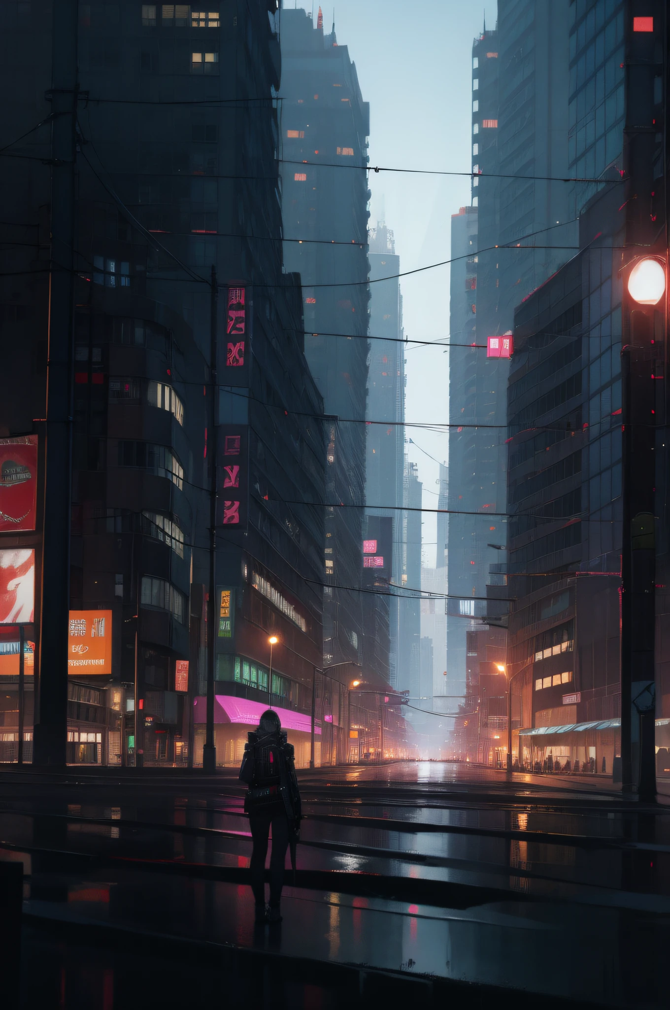 Cyberpunk, City, Night, Beauty, Beauty,