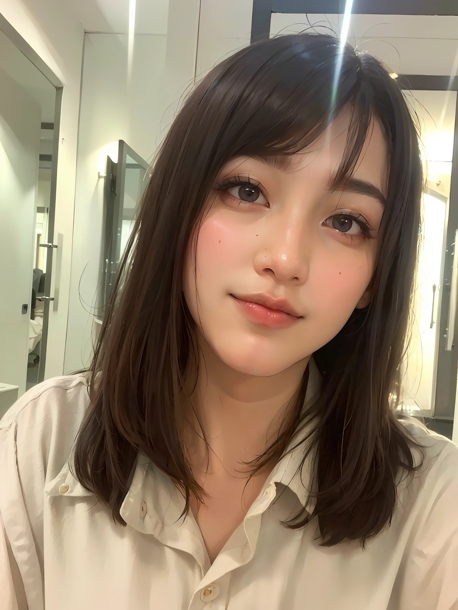 (8k, RAW photo, photorealistic:1.25) ,( lip gloss, eyelashes, glossy finish, glossy skin, best quality, super high resolution, depth of field, chromatic aberration, caustics, wide light, natural shadow, Kpop idol) look with serenity and goddess-like bliss to the spectators,