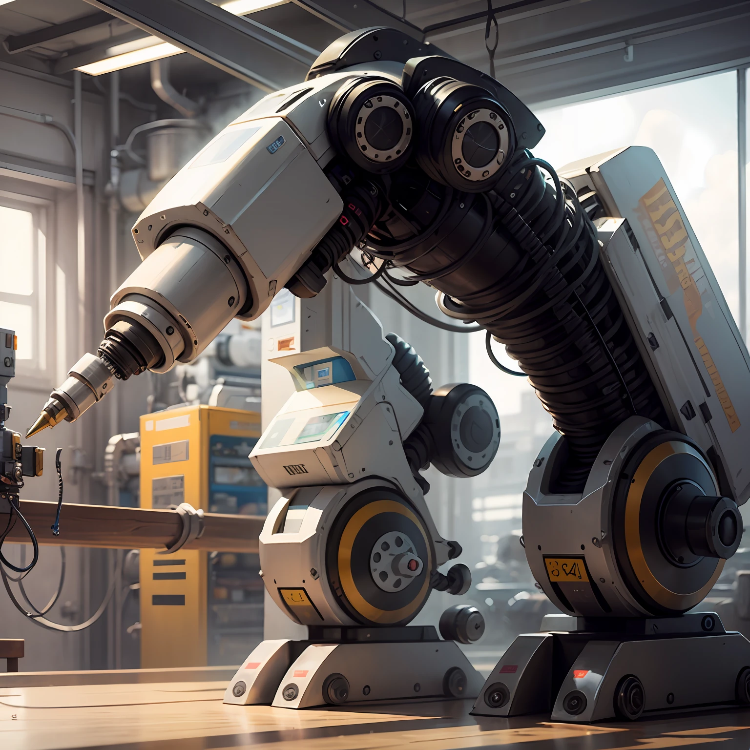 Smart factory robotic arm cartoon --auto