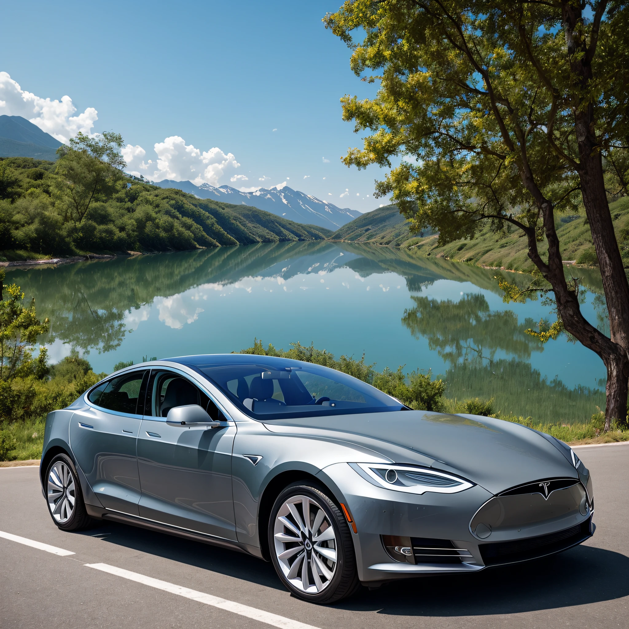 (RAW photos:1.2),(realisticlying:1.4),(tmasterpiece:1.3),(best qualtiy:1.4),超高分辨率,HDR,8K分辨率,tesla car,Cool,The lens is full of sense,The dynamic impact is powerful --auto
