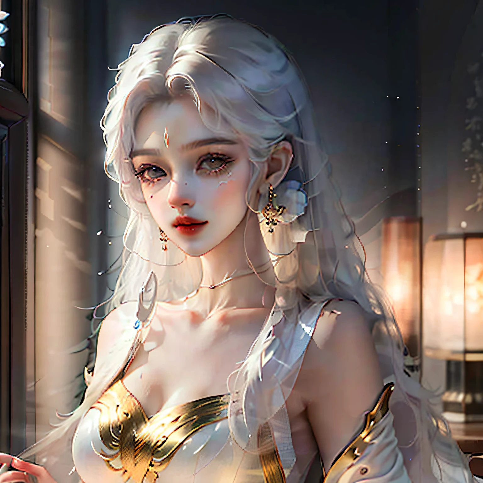 femele,Superb aesthetics,Soft light and shadow,Moderate blurring,Skin silky texture,Warm atmosphere,Show off beautiful lines,There is no need to show specific body parts。 --auto