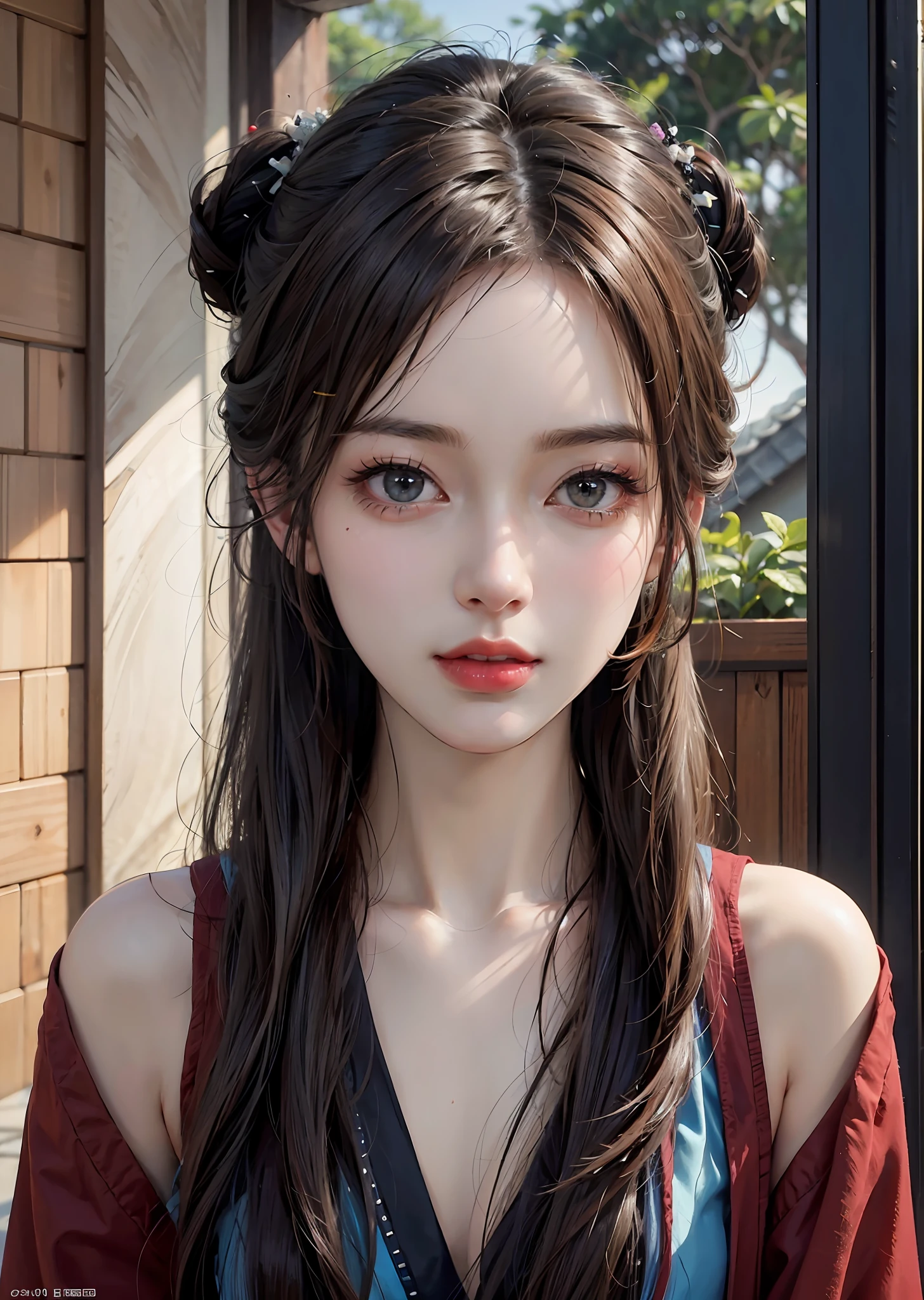 best quality,masterpiece,illustration,an extremely deciple and beautiful,extremely detailed,CG,unity,8k wallpaper,Amazing,finely detail,master,best quality,official art,extremely detailed CG unity 8k wallpaper,absurderes,Incredibly Ridiculous res,hugefilesize, ultra - detailed, A high resolution, The is very detailed, Liuhai, Nice detailed girl, very detailed eyes and faces, Beautiful detailed eyes, light in face,(Hanfu:1.1),1girl, full bodyesbian, Full body photo, ru_qun