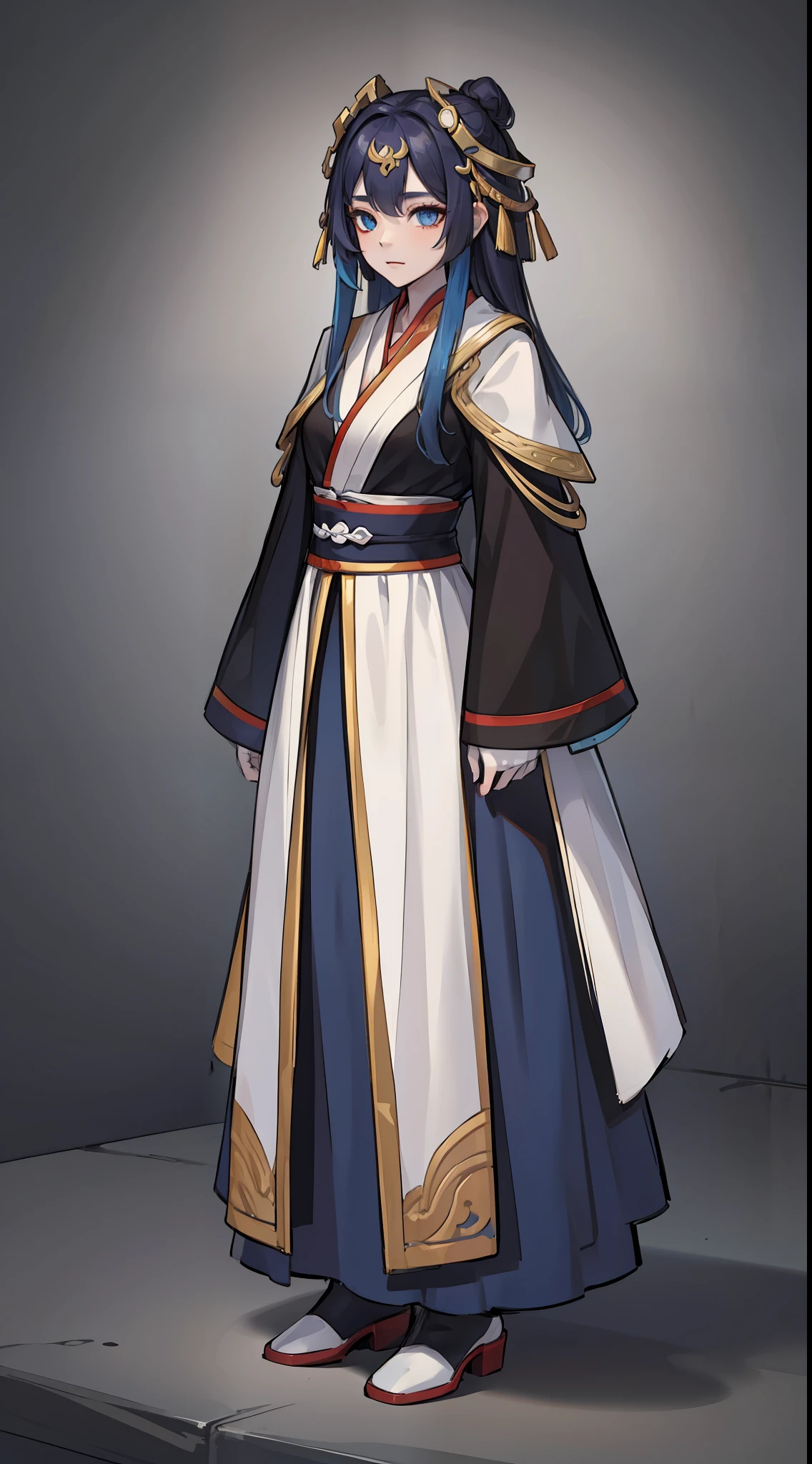 1 woman、Full body standing painting，white backgrounid，Xianxia，Hanfu，high detal，sketching，Denoising，cinematic colorgrade，white backgrounid，Ultra-high resolution，Best shadow，Sharp focus，tmasterpiece，（The is very detailed的 CG unified 8k 壁纸）