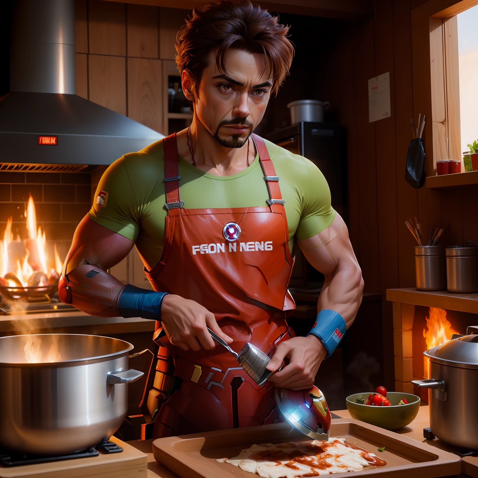 Iron Man is eating