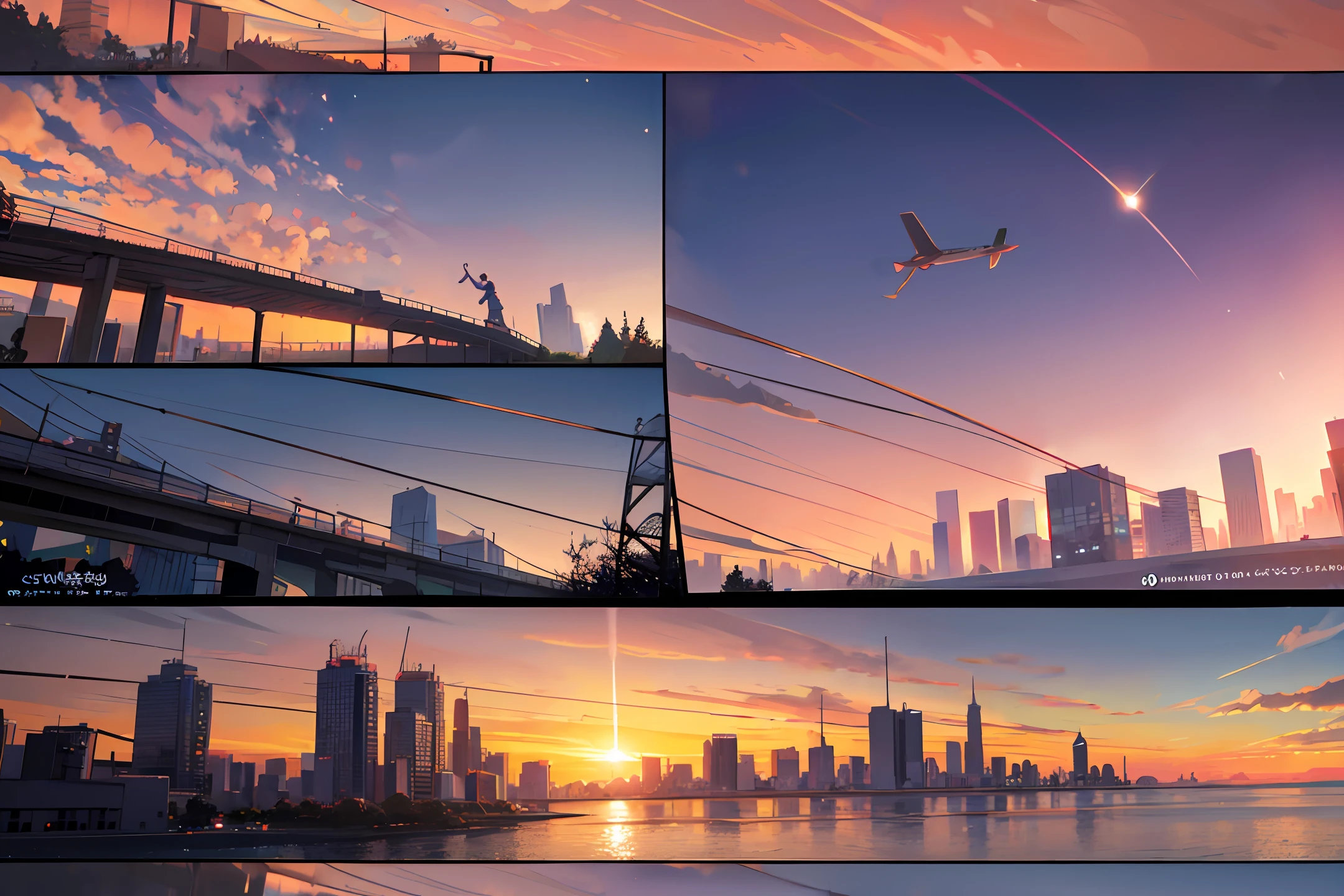 sunset over a city with a few buildings and a plane flying in the sky, sky setting, it is sunset, sunset in background, sunset kanagawa prefecture, dusk sunset in background, sunset sky, sunset sky in background, taken with canon eos 5 d, taken with canon 8 0 d, sunset in the background, the sun is setting, sunset photo