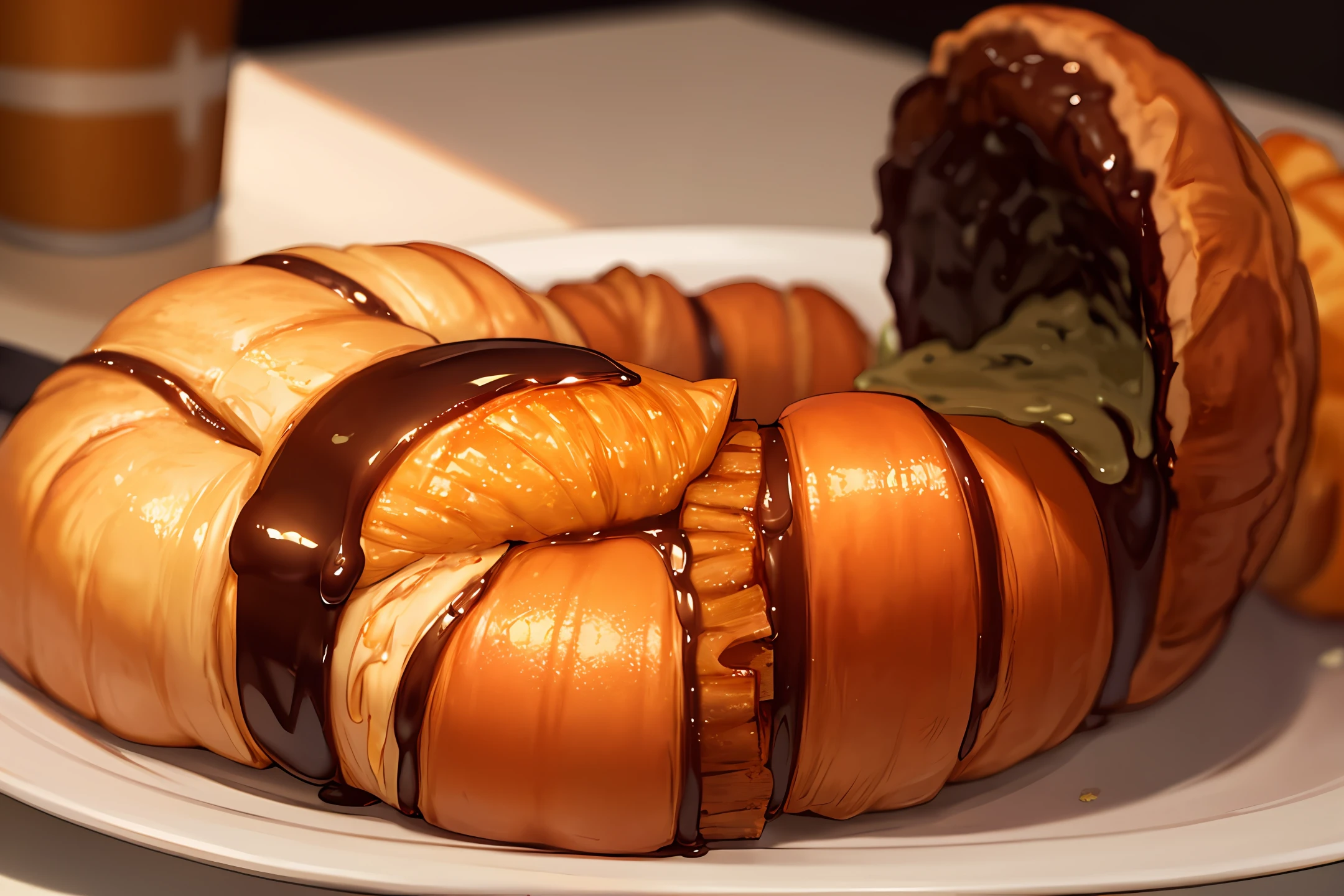 Croissant with cremoi