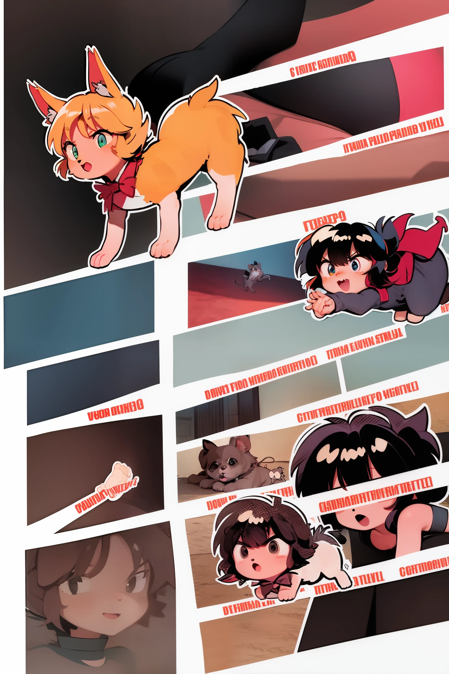 Cute puppies chasing mice all the time