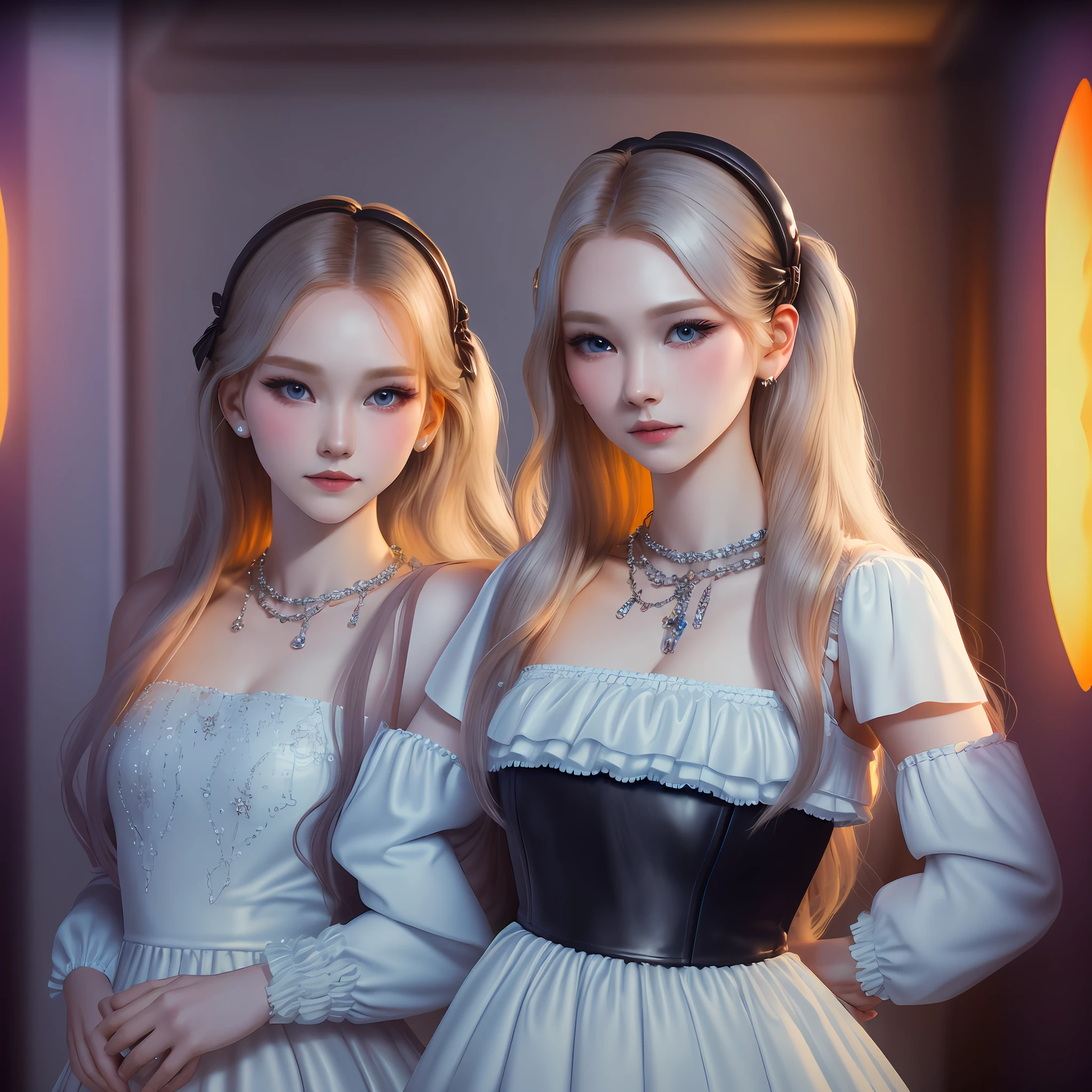 (Ink painting style,white color hair,Light blue clothes,Light tiara,Dress conservatively,gentleness:1.1) --auto