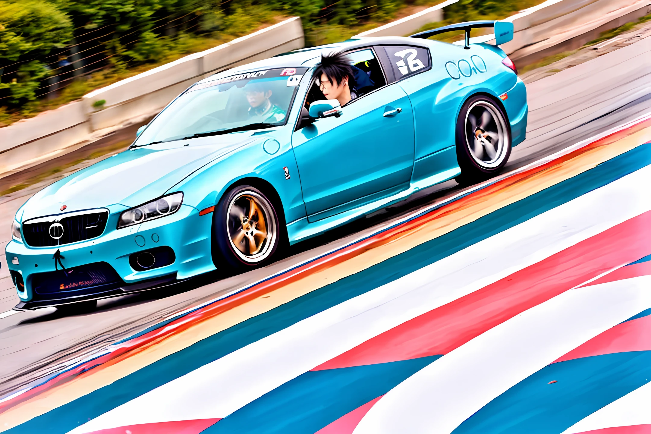 Takuya Kimura and Jay Chou drag racing