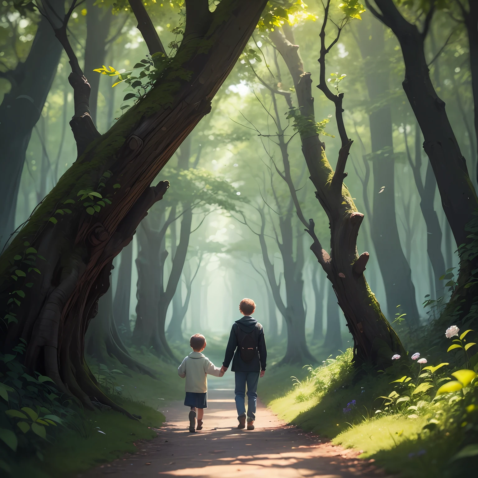 Title: "Whispers of the Woods: A Grandmother's Tale"
Prompt: Immerse yourself in a heartwarming tale set amidst the tranquility of nature. Picture a young boy, full of curiosity and wonder, embarking on a captivating journey through the woods with his wise and gentle grandmother. As they stroll hand in hand along the winding forest paths, a magical connection unfolds between the generations.
In this YouTube illustration, the viewer will be captivated by the stunning visuals of the lush, sun-dappled woods. The vibrant colors and intricate details of the flora and fauna bring the natural world to life. Each frame is delicately hand-drawn, capturing the enchanting beauty of the forest.
As the boy and his grandmother explore, they engage in heartfelt conversations, sharing stories, memories, and life lessons. The boy's innocent questions spark nostalgic recollections from his grandmother, who imparts wisdom and tales passed down through generations. Their dialogues are filled with love, warmth, and a deep appreciation for the wonders of nature.
Throughout the video, soft ambient sounds of the forest immerse the viewer, creating a sense of serenity and tranquility. The rustling leaves, chirping birds, and gentle breeze transport the audience to this magical woodland setting.
Together, the boy and his grandmother stumble upon hidden treasures, encounter friendly woodland creatures, and witness the breathtaking beauty of the natural world. The illustrations seamlessly transition between breathtaking landscapes, close-ups of delicate flowers, and tender moments shared between the characters.
"Whispers of the Woods: A Grandmother's Tale" is an emotional and nostalgic journey that celebrates the bond between generations and the timeless wisdom that can be found in the heart of nature. This YouTube illustration aims to leave viewers feeling uplifted, inspired, and connected to the beauty and storytelling magic of the natural world. --auto