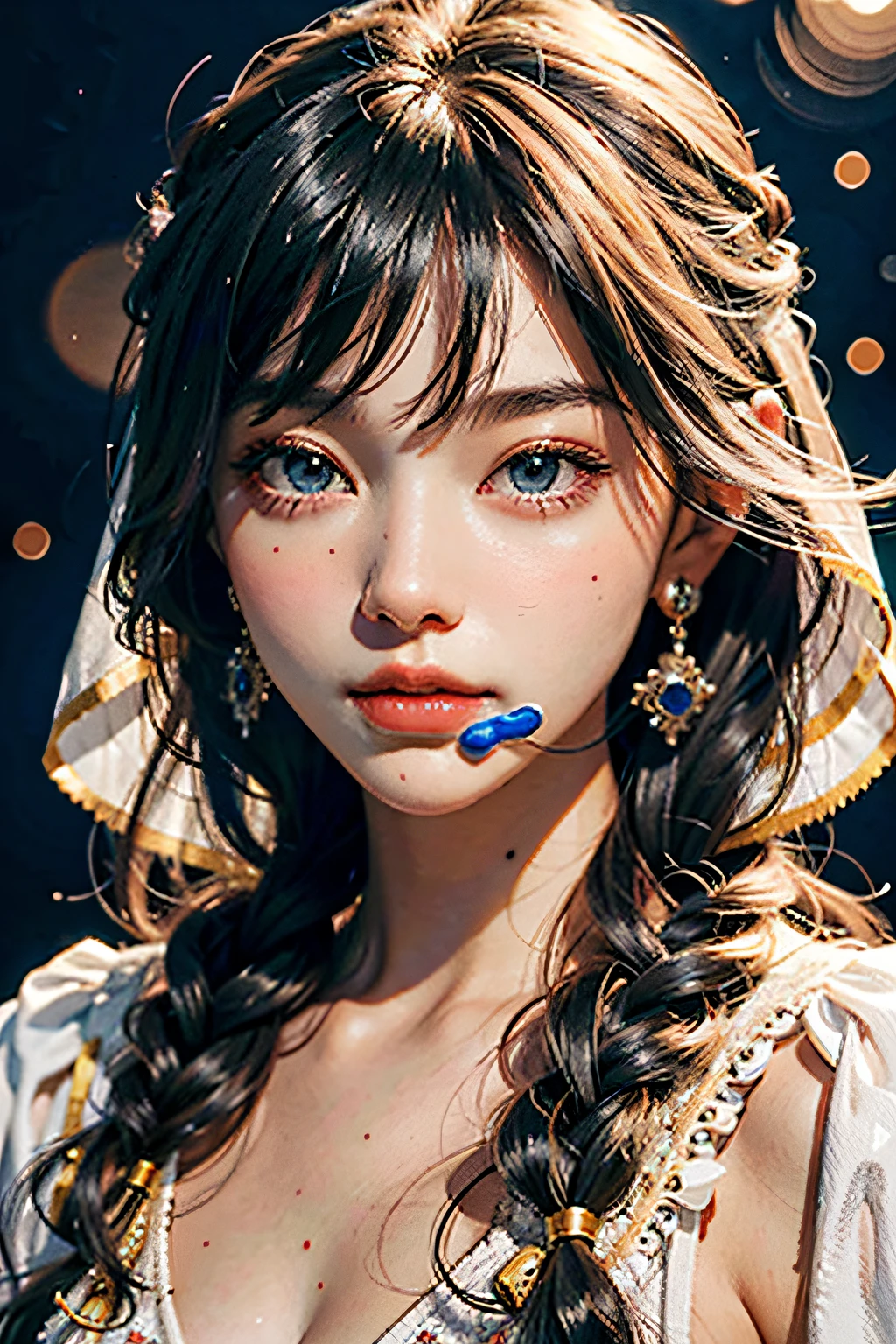 (best quality, masterpiece:1.2), detailed eyes, depth of field, 20 years old girl, witch, holding cat