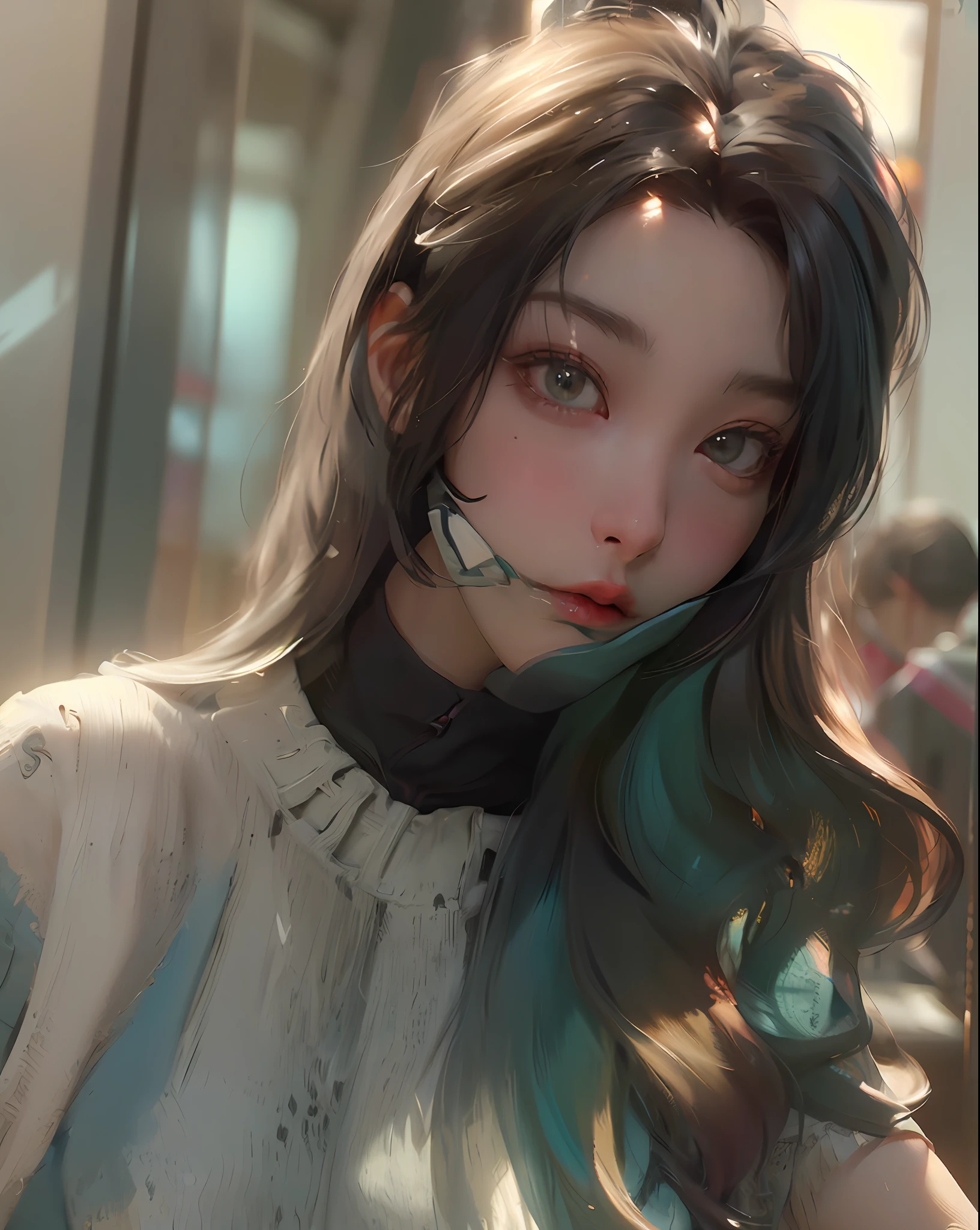 ((Best quality)), ((masterpiece)), (detailed:1.4), 3D, an image of a beautiful cyberpunk female,HDR (High Dynamic Range),Ray Tracing,NVIDIA RTX,Super-Resolution,Unreal 5,Subsurface scattering,PBR Texturing,Post-processing,Anisotropic Filtering,Depth-of-field,Maximum clarity and sharpness,Multi-layered textures,Albedo and Specular maps,Surface shading,Accurate simulation of light-material interaction,Perfect proportions,Octane Render,Two-tone lighting,Wide aperture,Low ISO,White balance,Rule of thirds,8K RAW,