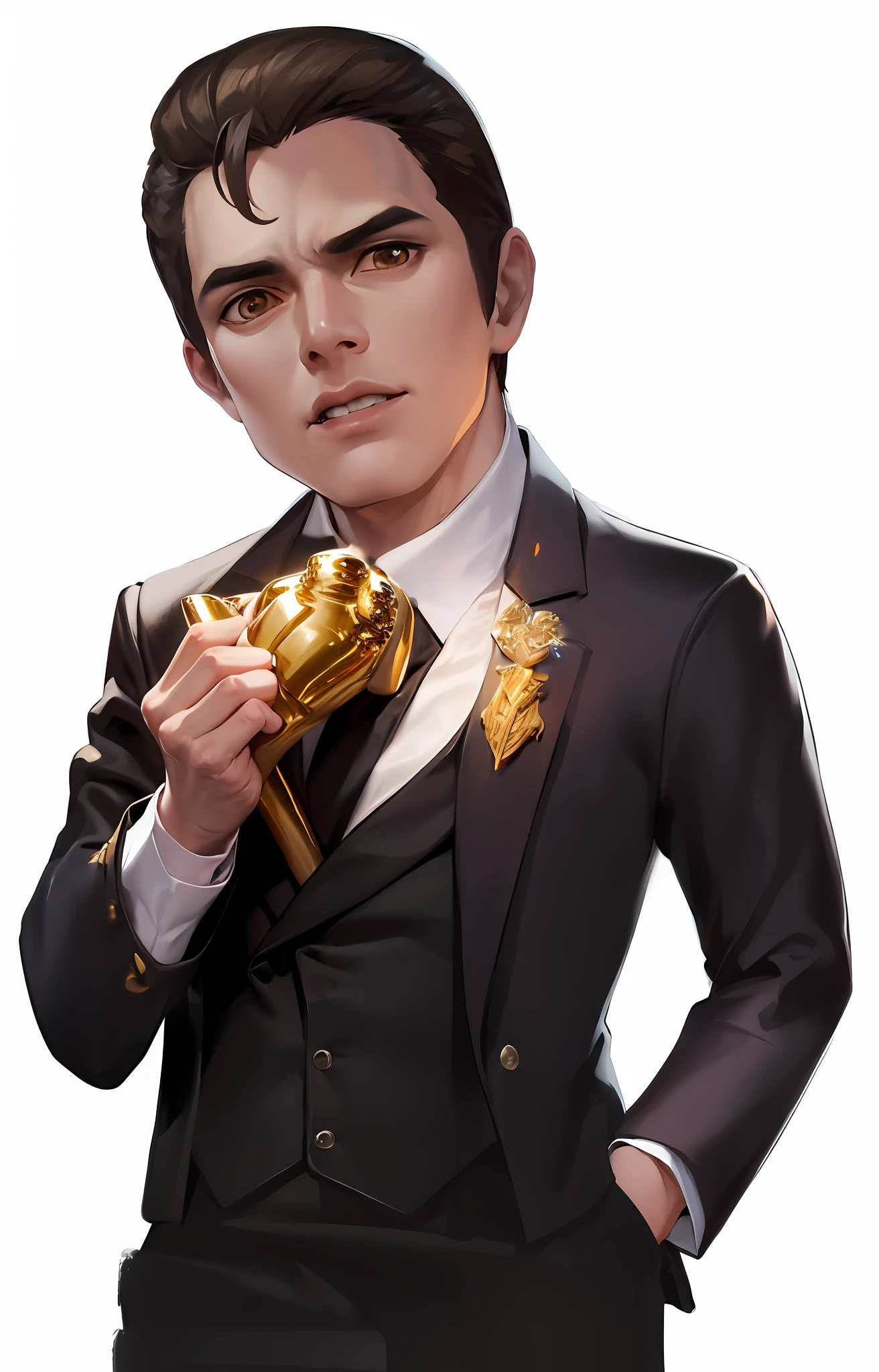 Take the Oscar trophy