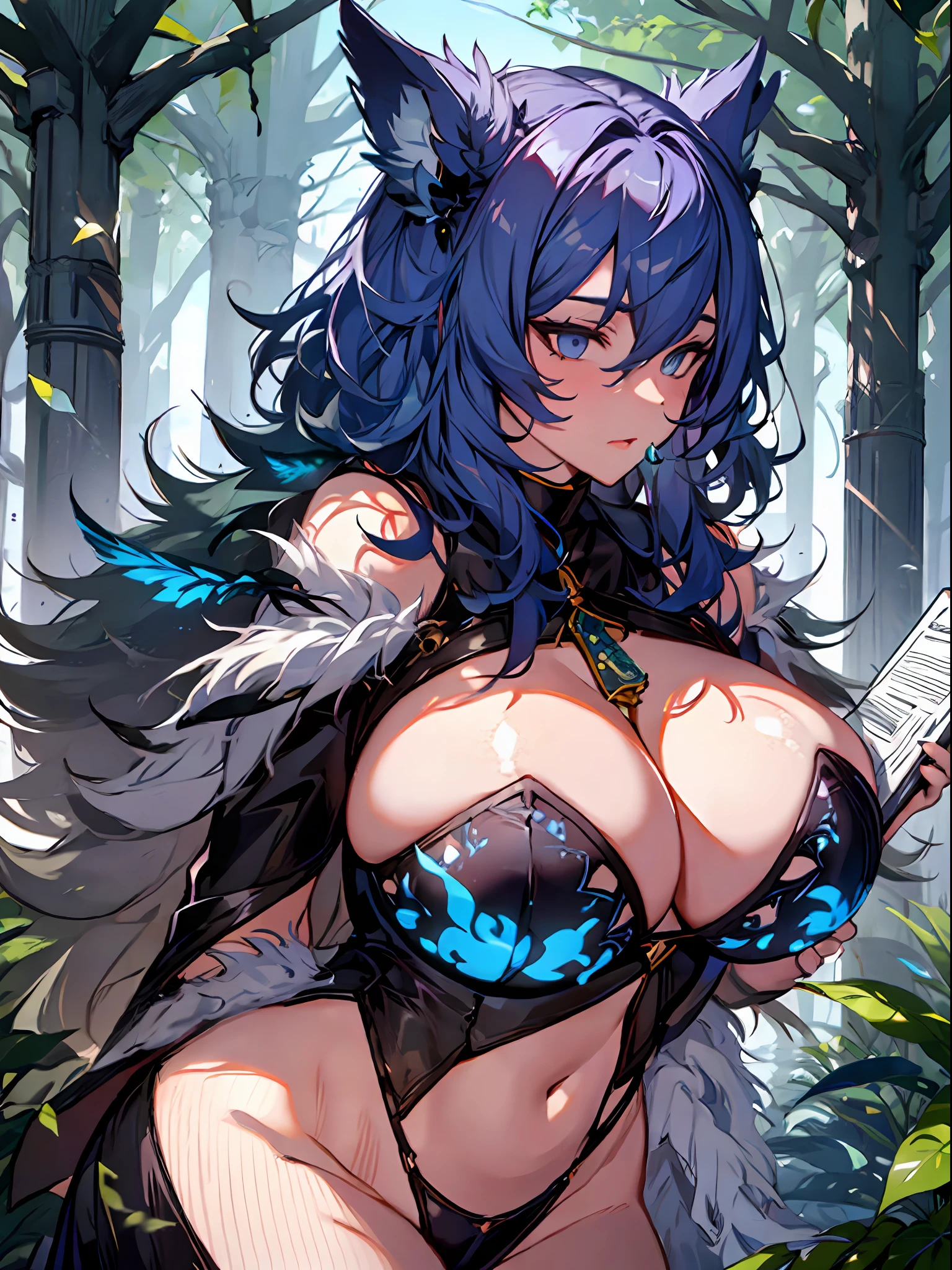 (masterpiece:1.2, best quality), ultra detailed, Ultra-precise depiction, Ultra-detailed depiction, 1milf, wide hips, (upper body:1.15)
Shape-shifter, enchanted cloak with a pattern of fur and feathers, shape-shifting potion with a pungent odor, shape-shifter book with a variety of animal forms, enchanted whistle for calling animals, forest with a hidden shape-shifter lair