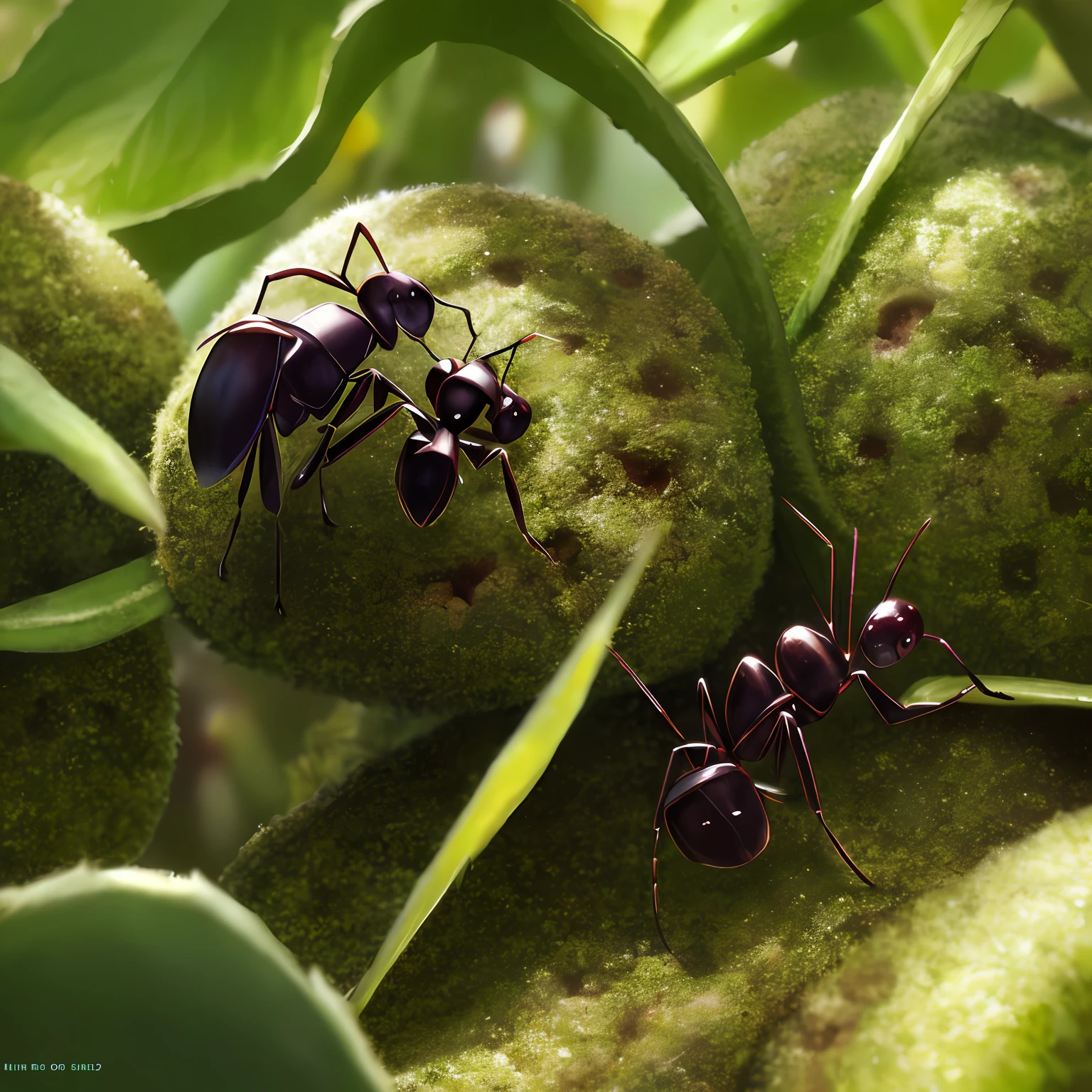 （highly  detailed：1.2），（best qualtiy：1.2），8k，Sharp focus，（sub surface scattering：1.1），（Award-winning macro photography：1.1）（Cute ant lifeforms：1.2），Hide in a dense forest of foliage（Very detailed clothes：1.2），（very highly detailed background：1.3），（tchibi：1.2），（ultra-realistic realism：1.2），cinmatic lighting，The is very detailed，smoothness，Clear focus，artgerm wlop greg rutkowski，[（ emb-rrf2:1.0):4]