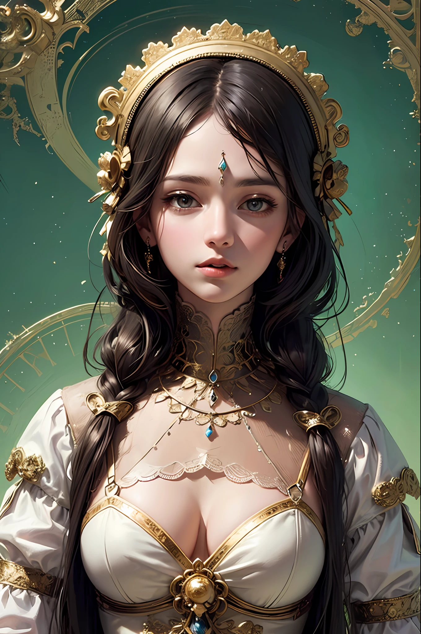 (masterpiece, top quality, best quality, official art, beautiful and aesthetic:1.2), (1girl), extreme detailed,(fractal art:1.3),colorful,highest detailed