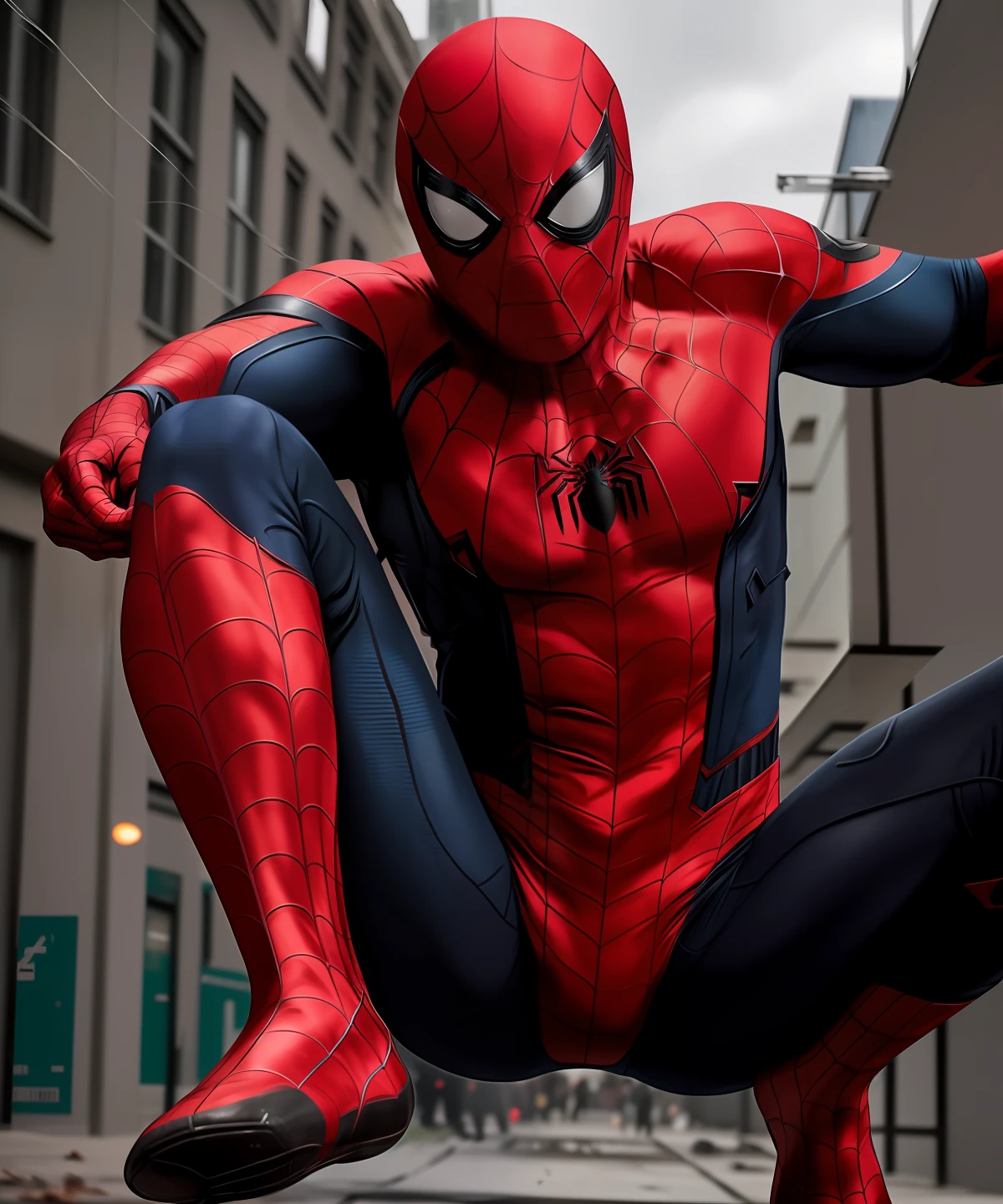 Spider-Man is fighting