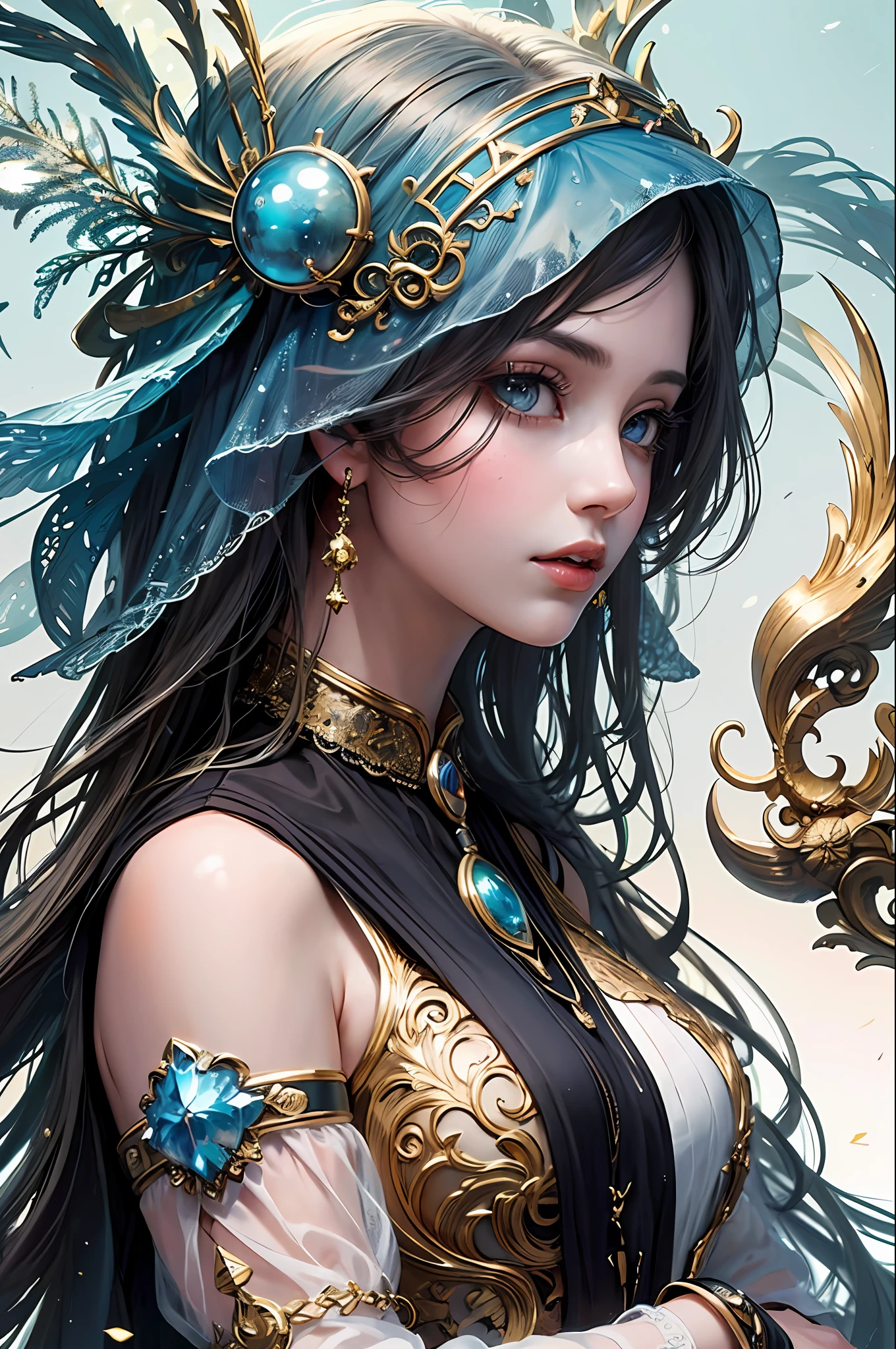 (masterpiece, top quality, best quality, official art, beautiful and aesthetic:1.2), (1girl), extreme detailed,(fractal art:1.3),colorful,highest detailed