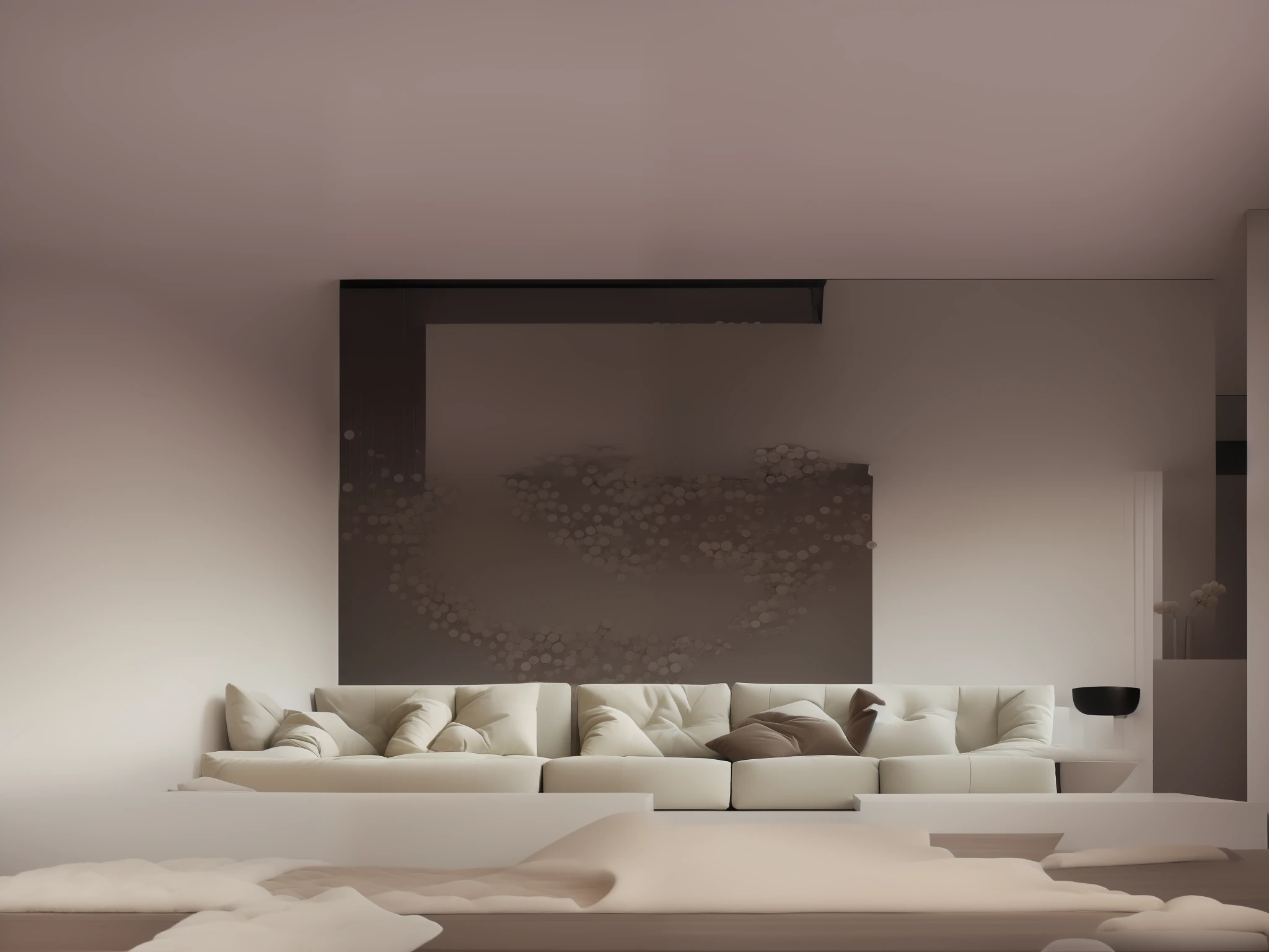 Modern living room, realistic, sofa, city view, tv, ceiling with led, wooden floor, high quality,