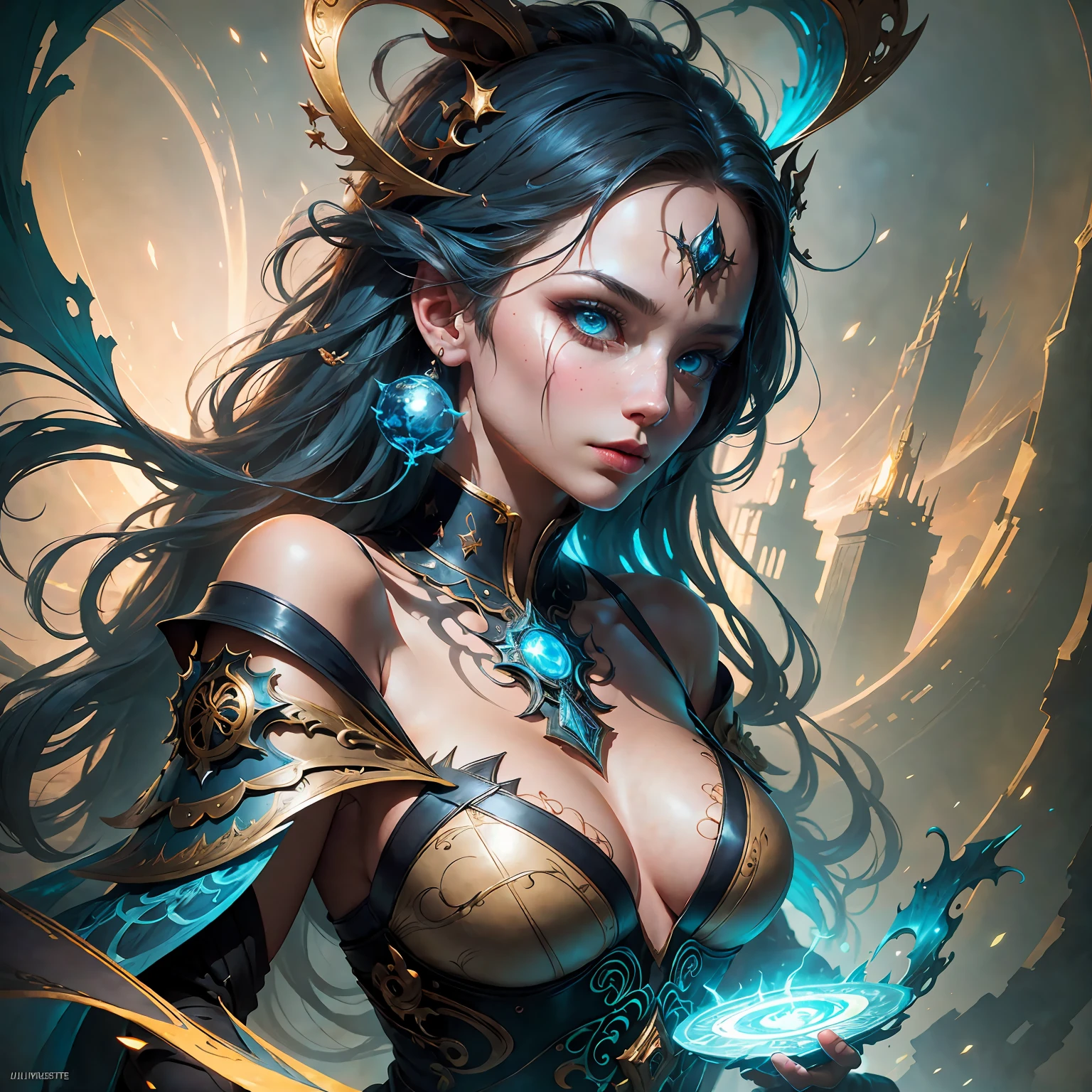 a close up of a woman in a blue costume sitting on a bench, 4k fantasy art, artgerm julie bell beeple, wlop | artgerm, wlop art, art of wlop, epic fantasy art style hd, style artgerm, wlop and artgerm, hd fantasy art, epic fantasy digital art style --auto